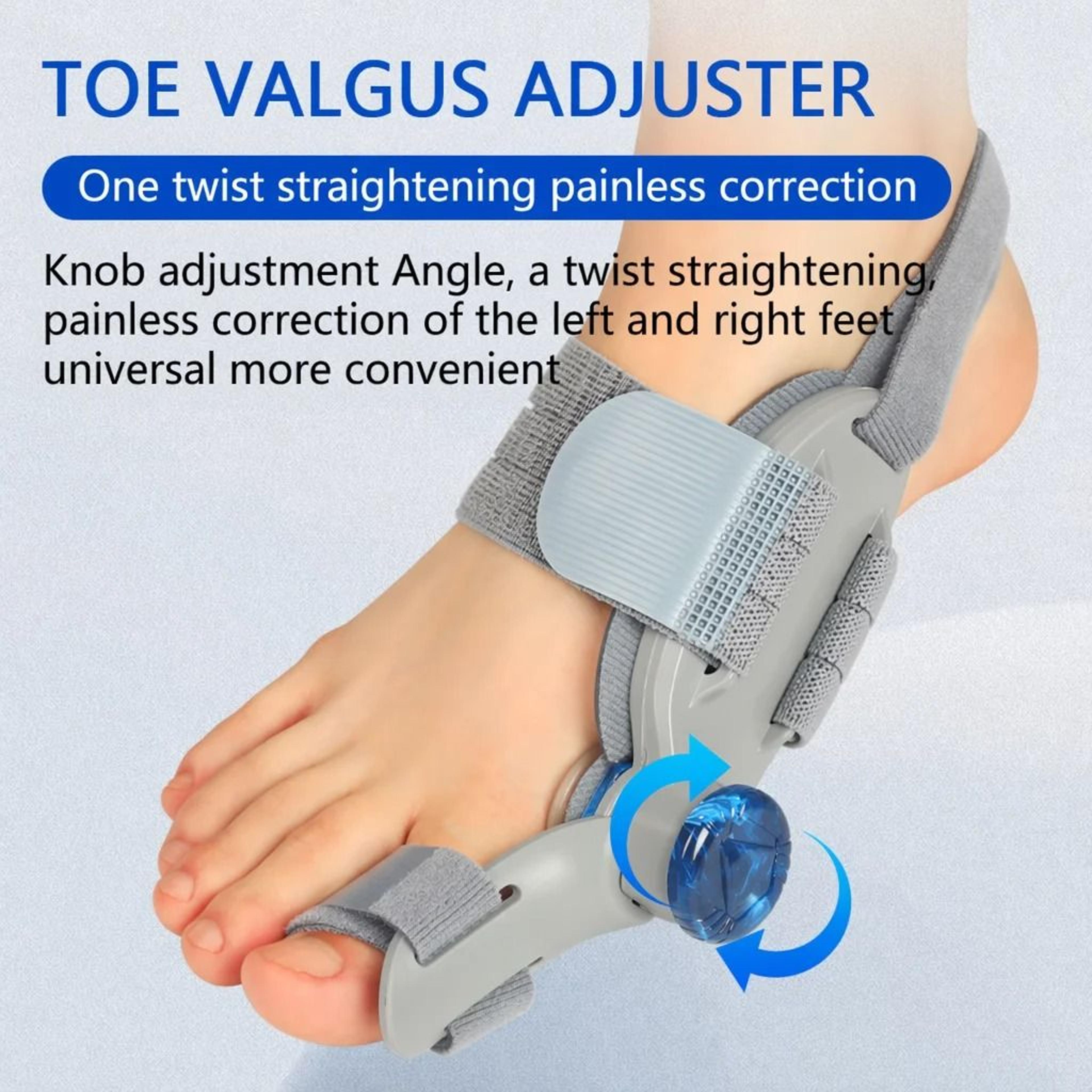 adjustable bunion thumb valgus corrector and toe separator splint for hallux valgus relief