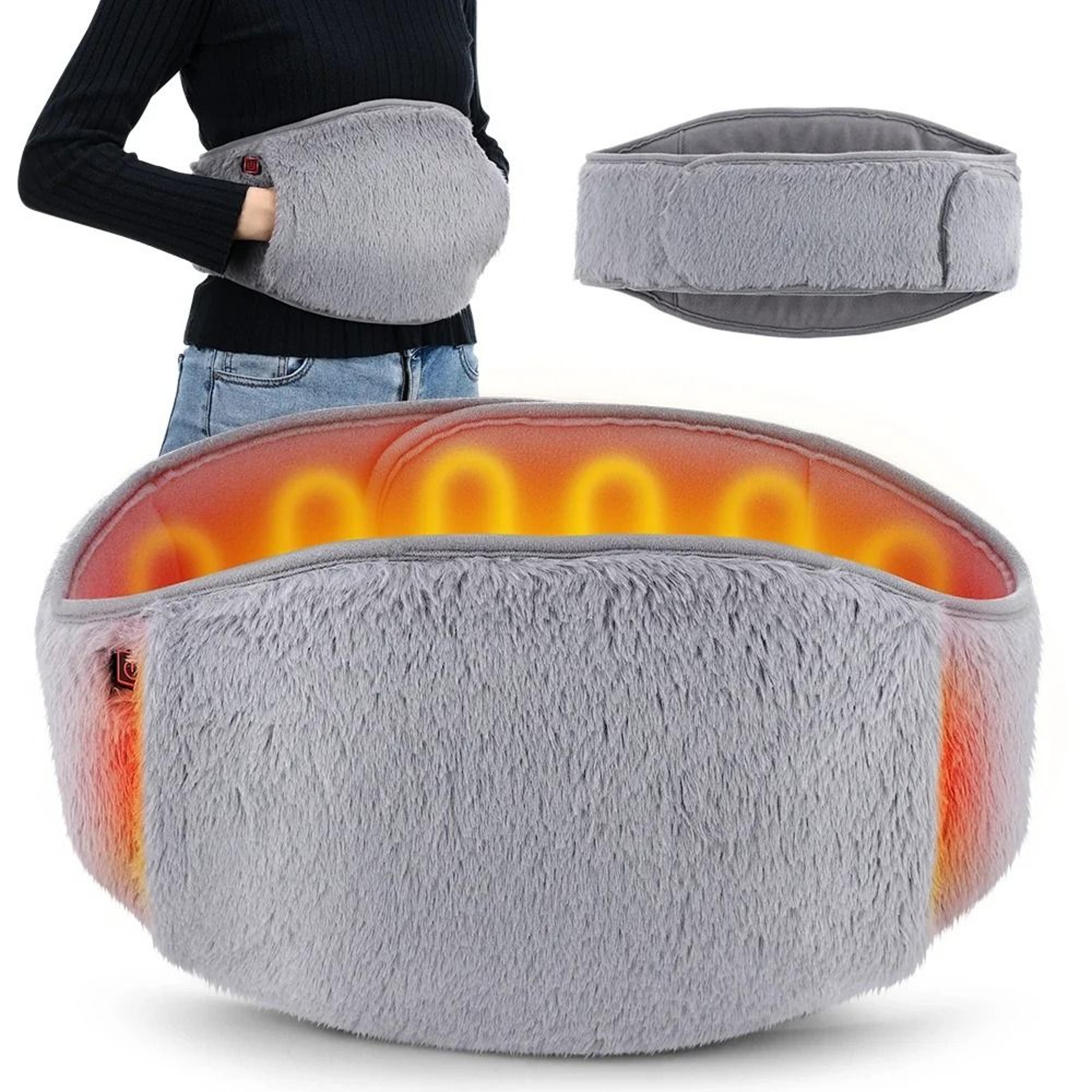 electric heating waist belt and thermal pad with 3-temperature control for lumbar, hand, and abdominal warmth