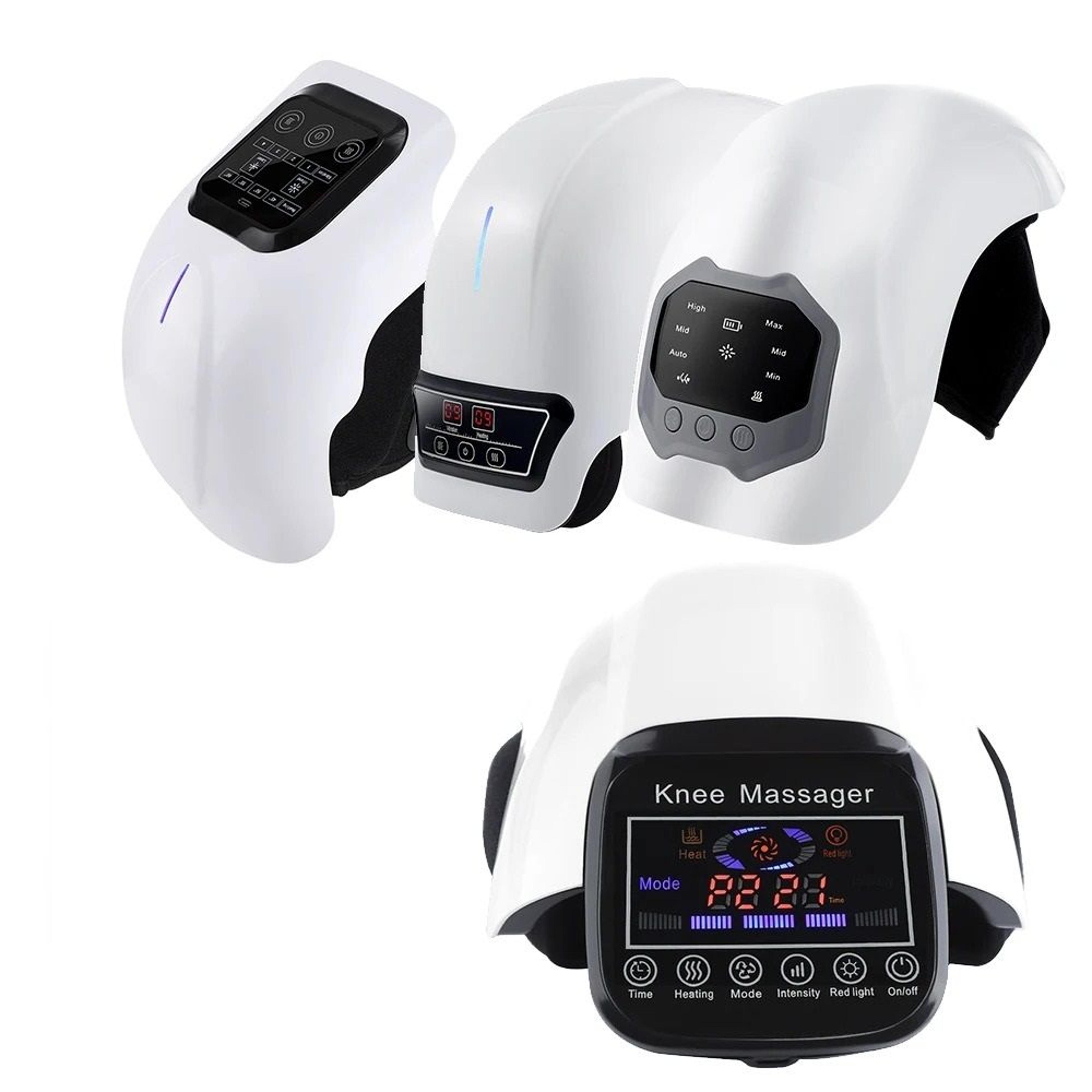 heated knee massager with 4 heat levels and vibration cordless joint wrap