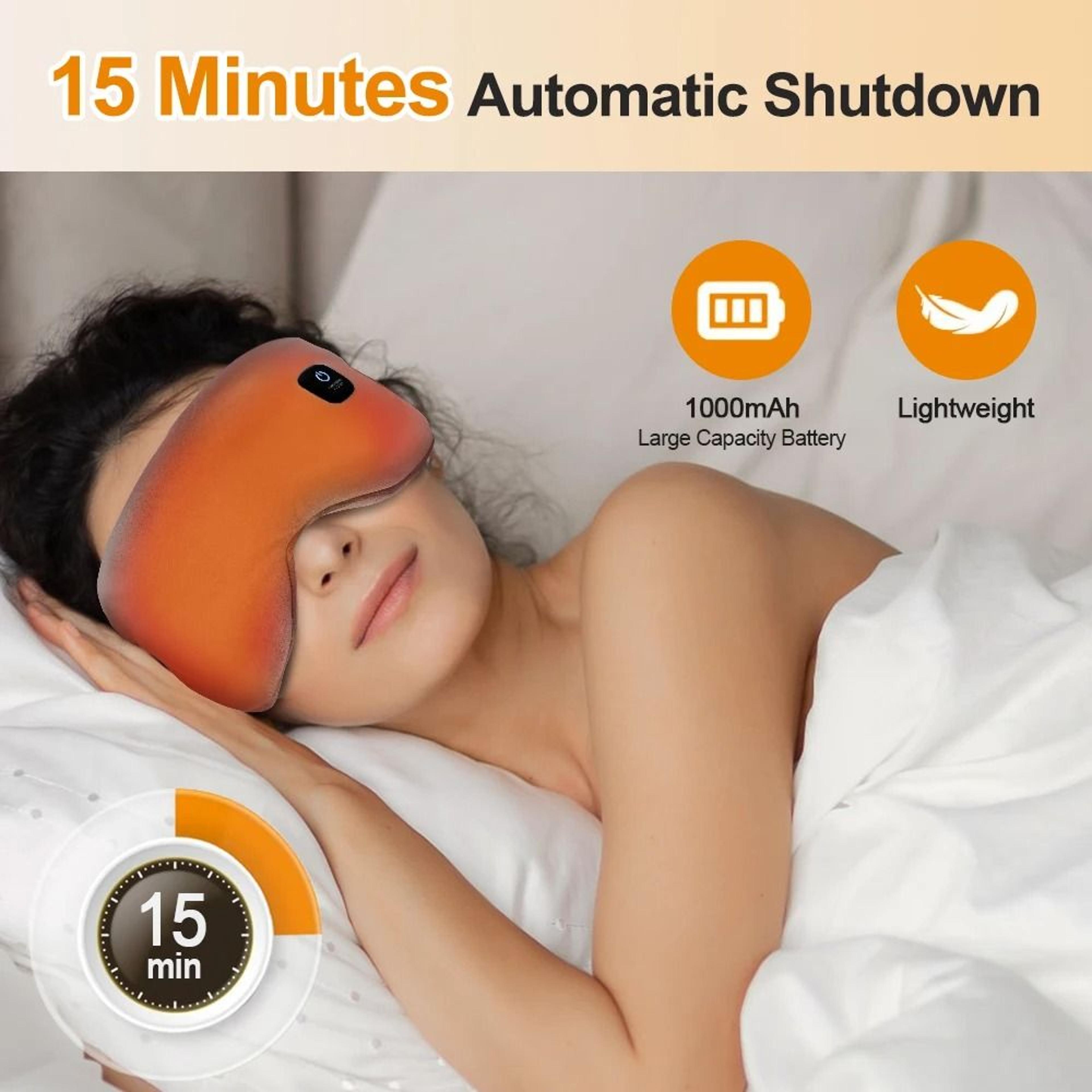 heated eye mask for dry eyes warm compress sleeping mask light blocking washable pad