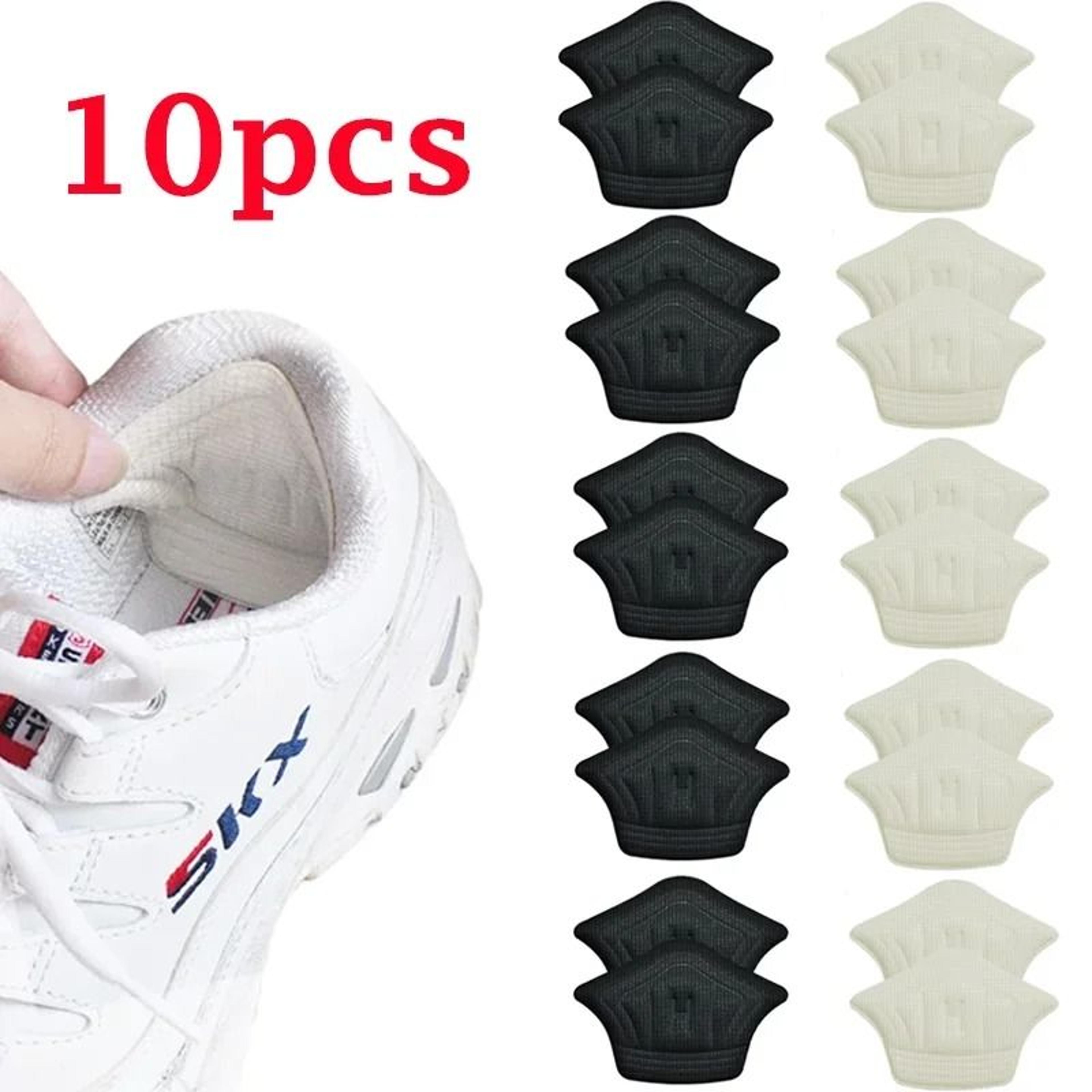 10-piece self adhesive shoe heel protector pads and size adjuster stickers