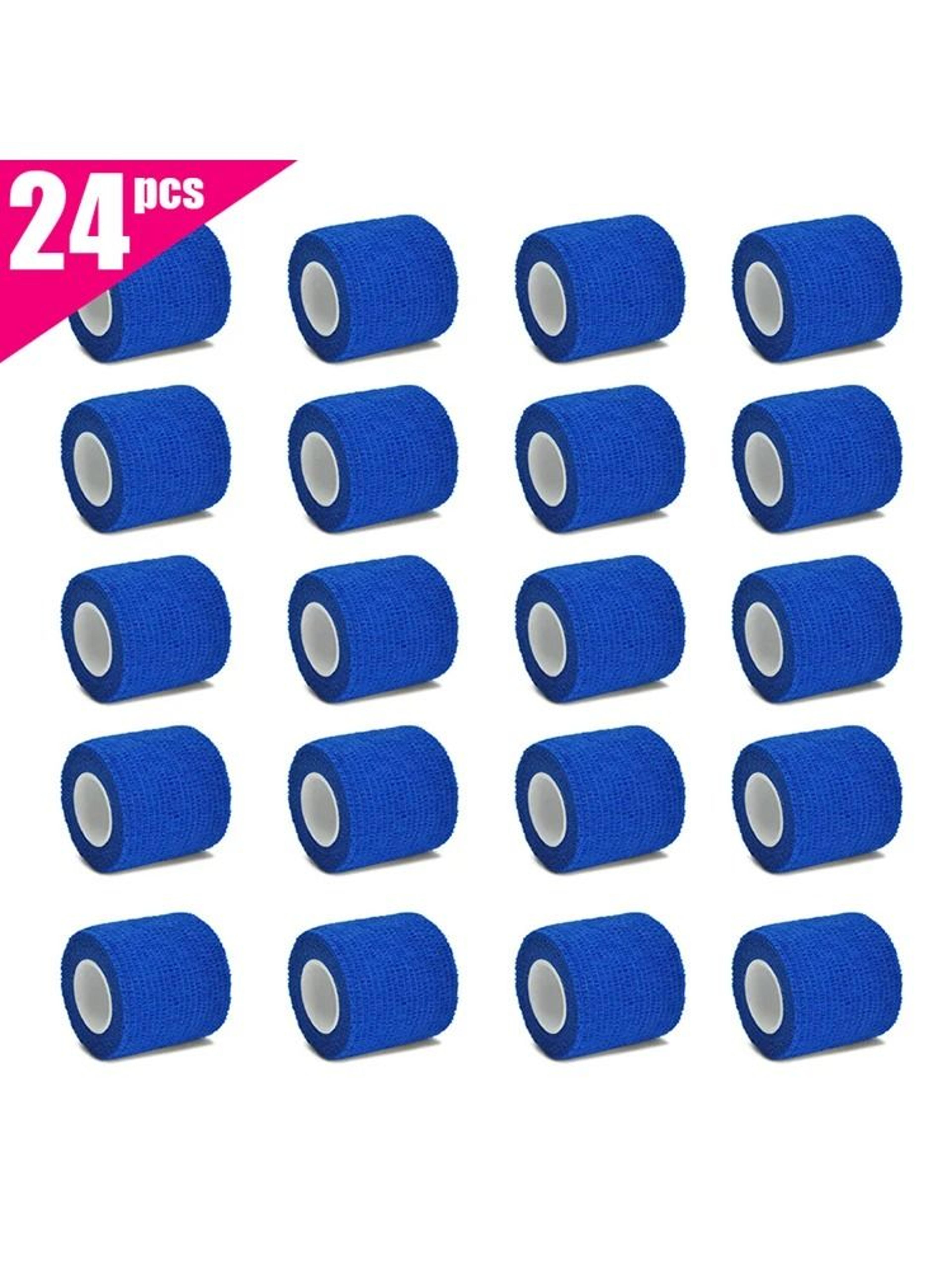 self adhesive elastic sports bandage wrap (6, 12, or 24 pack) – blue