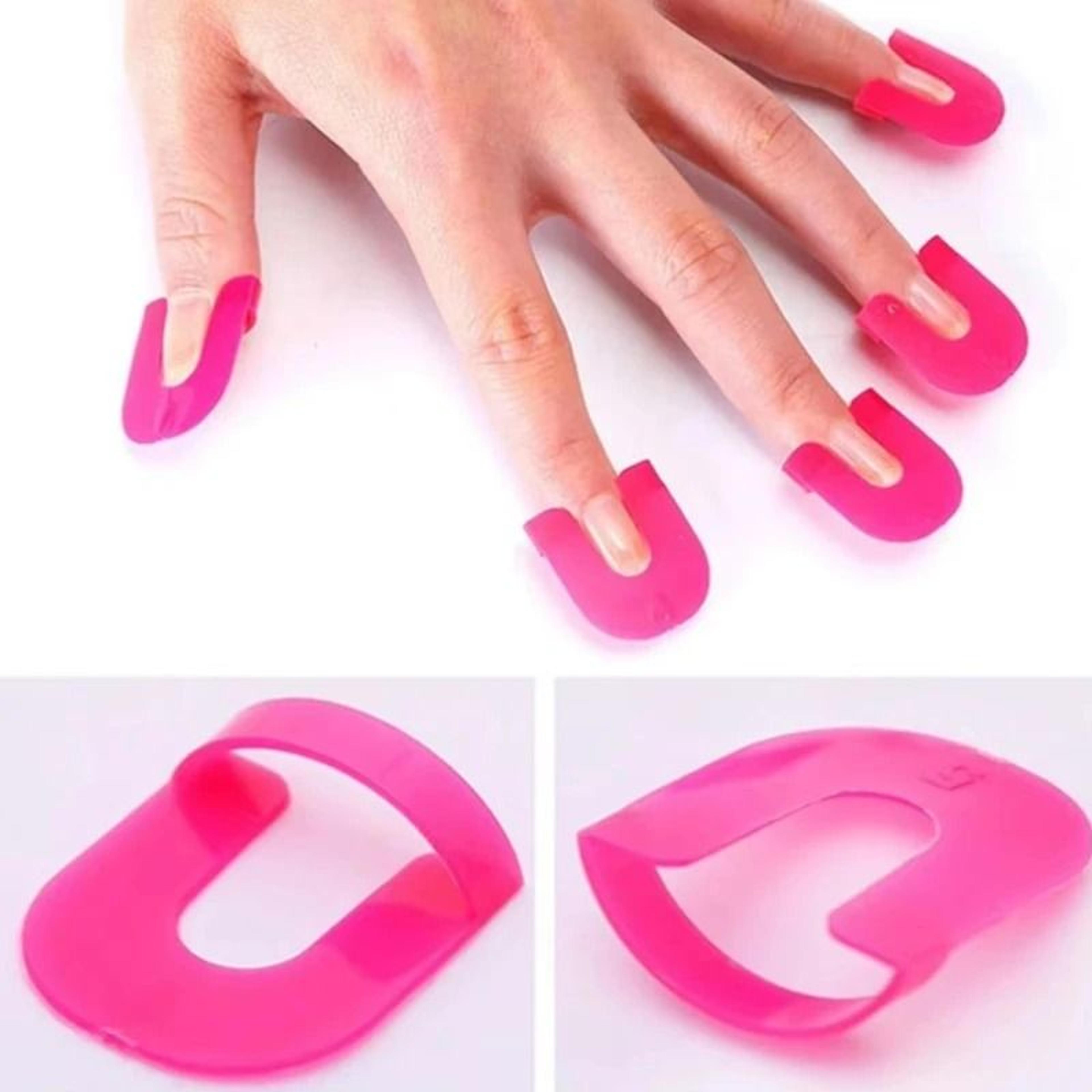 reusable nail polish finger protector guard set (1, 3, or 6 sets)