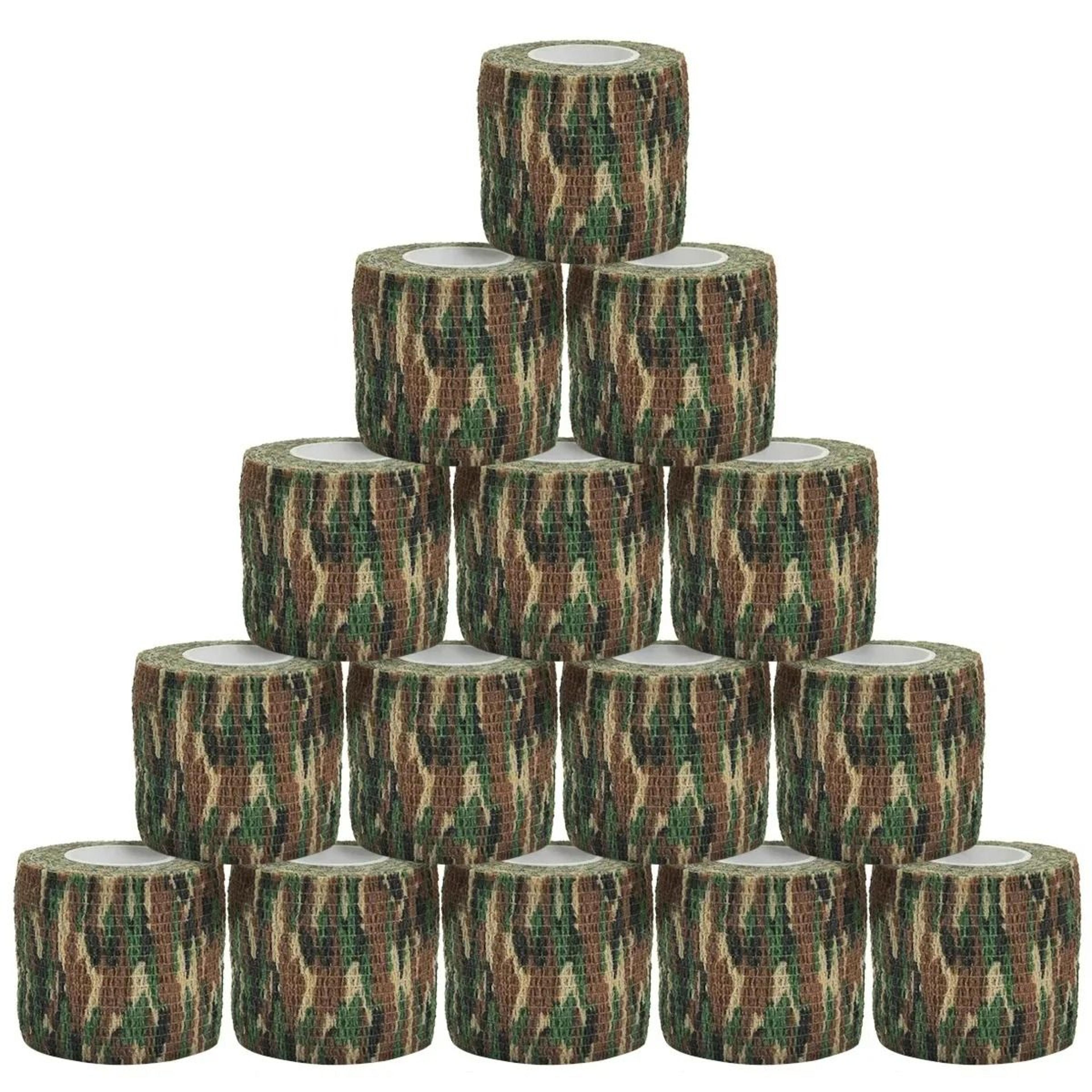 jungle outdoor camouflage self adhesive elastic bandage wrap tape
