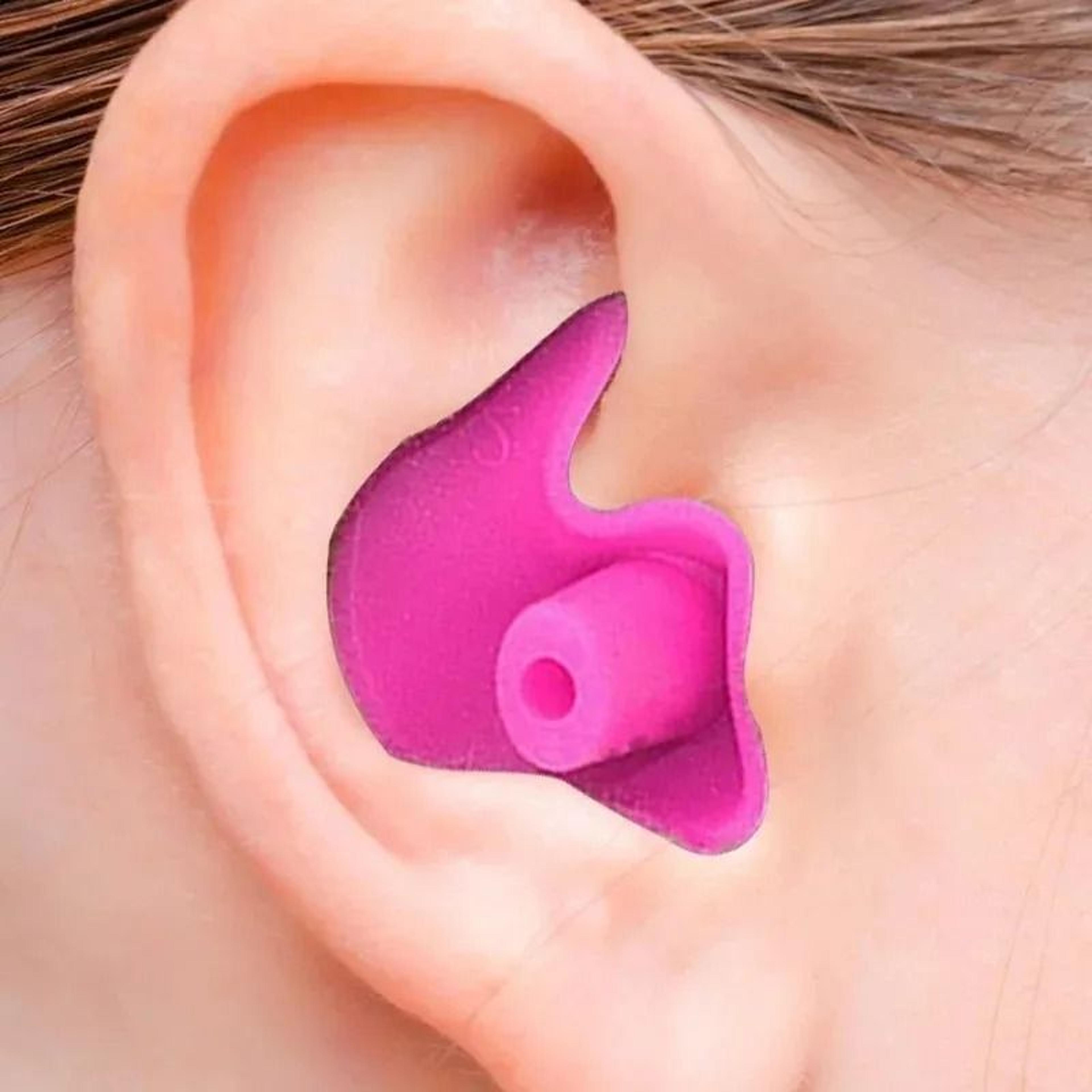 waterproof soft silicone swimming earplugs with case (1 pair)