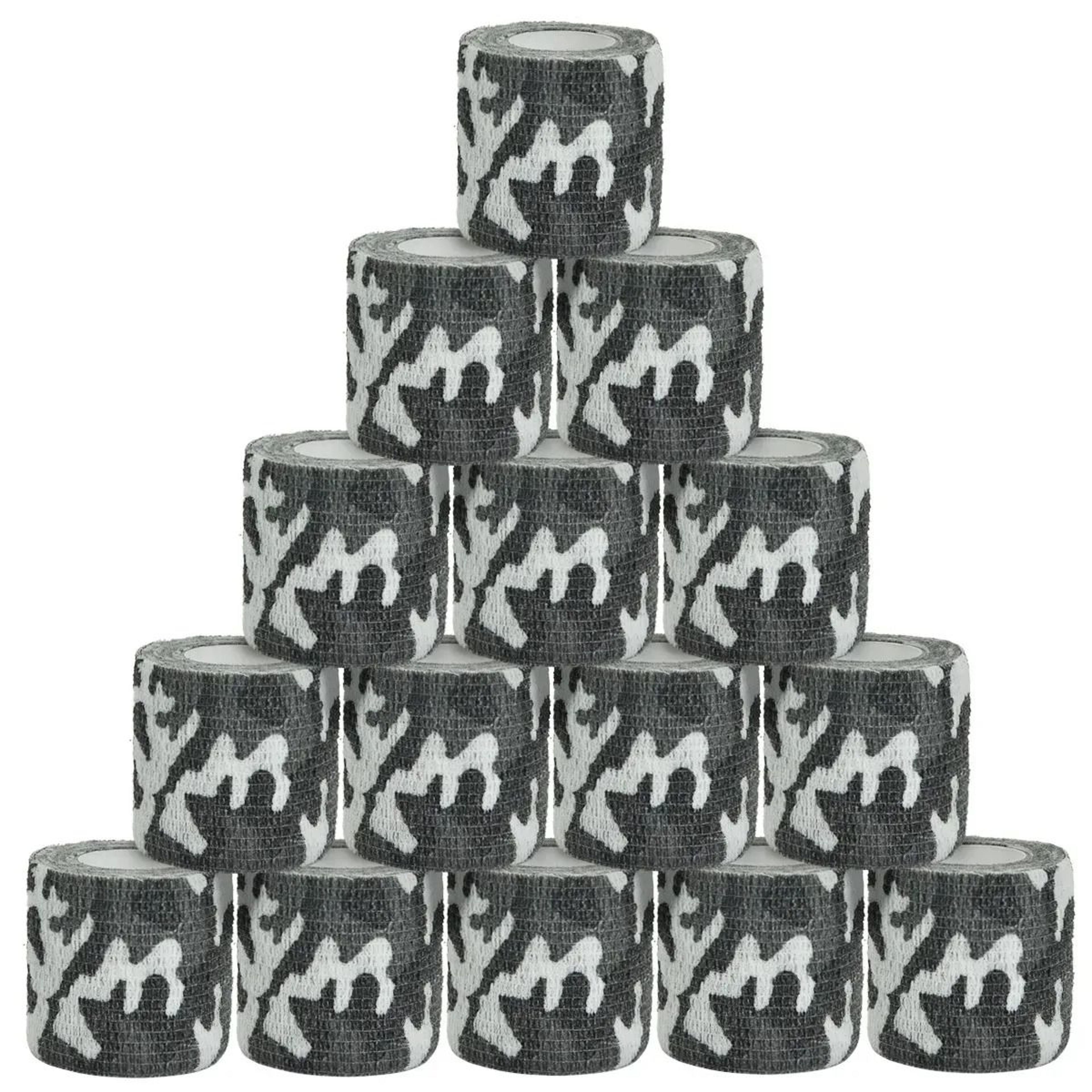 black outdoor camouflage self adhesive elastic bandage wrap tape – multiple sizes