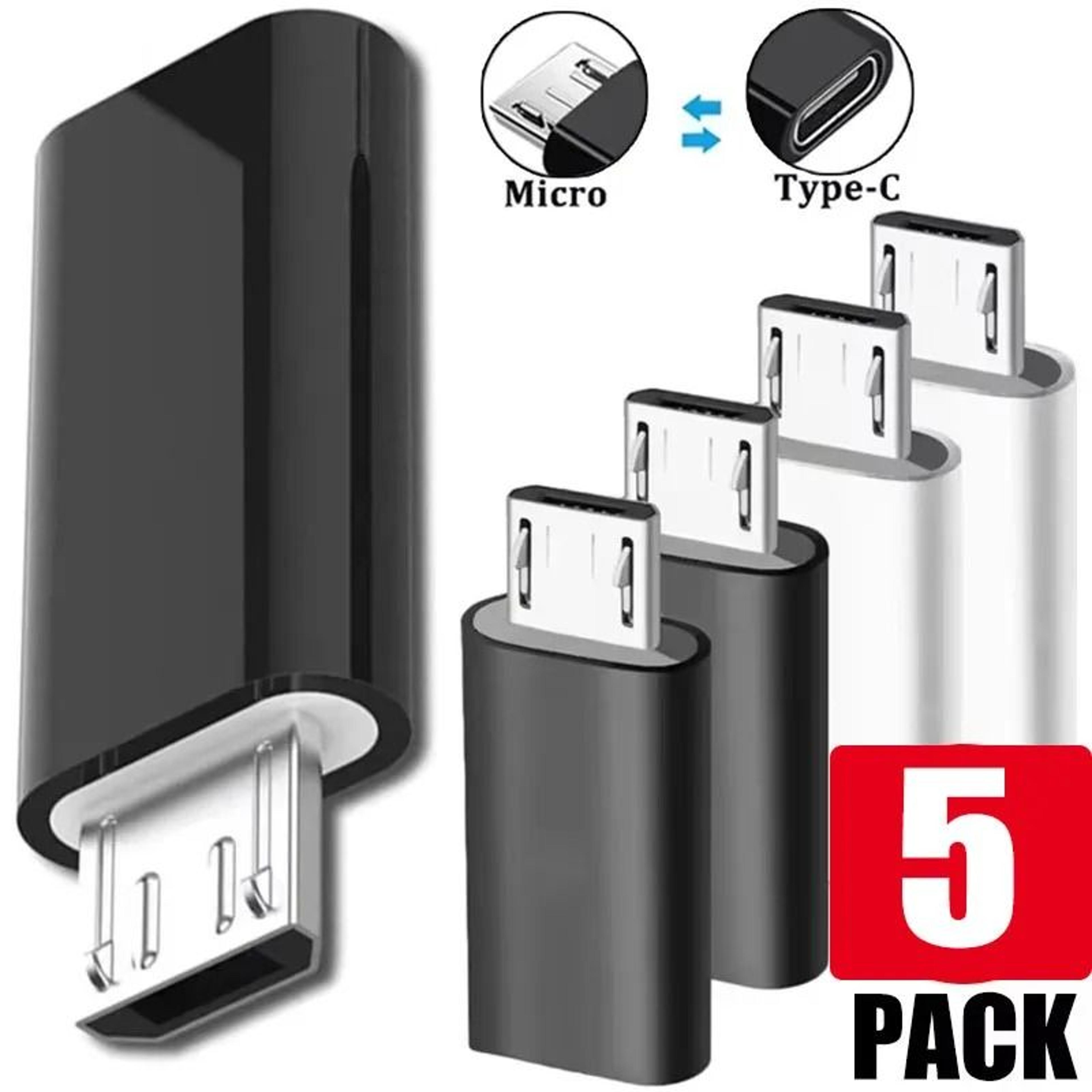 micro usb male to type c female adapter connector