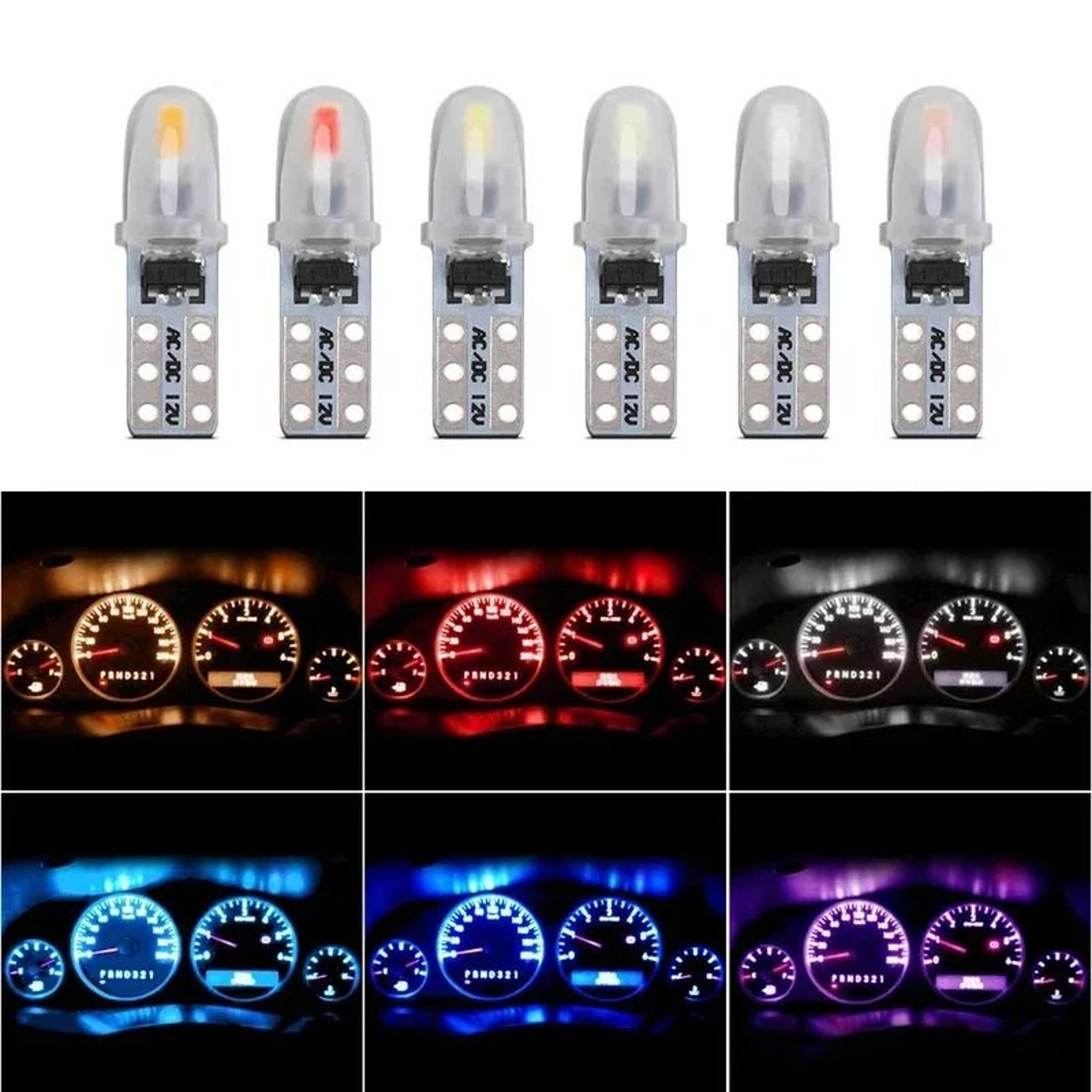 t5 led dashboard & instrument panel light bulbs (10, 20, or 30 pack) – 12v white 3014 smd