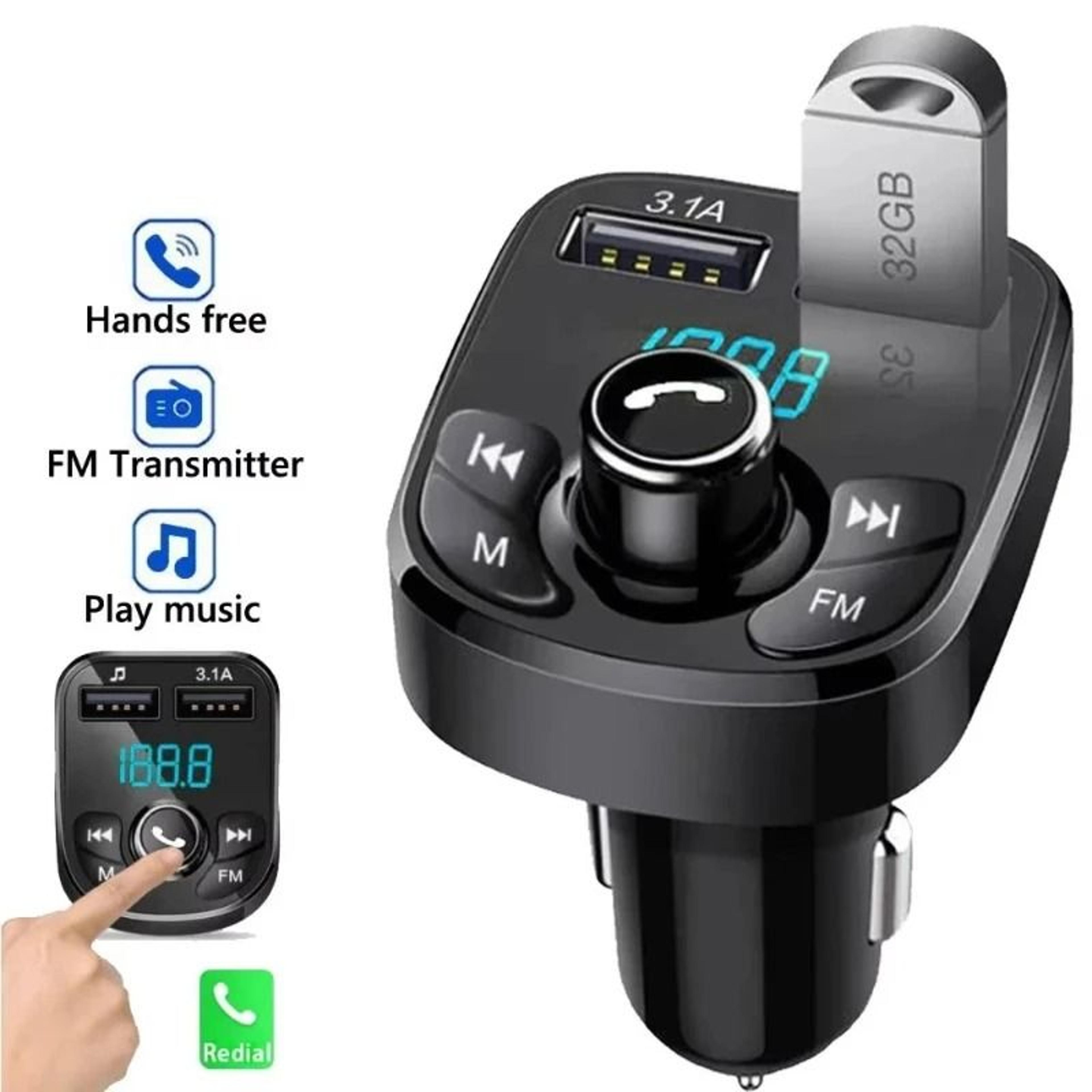 wireless bluetooth car mp3 player & transmitter with dual usb fast charging