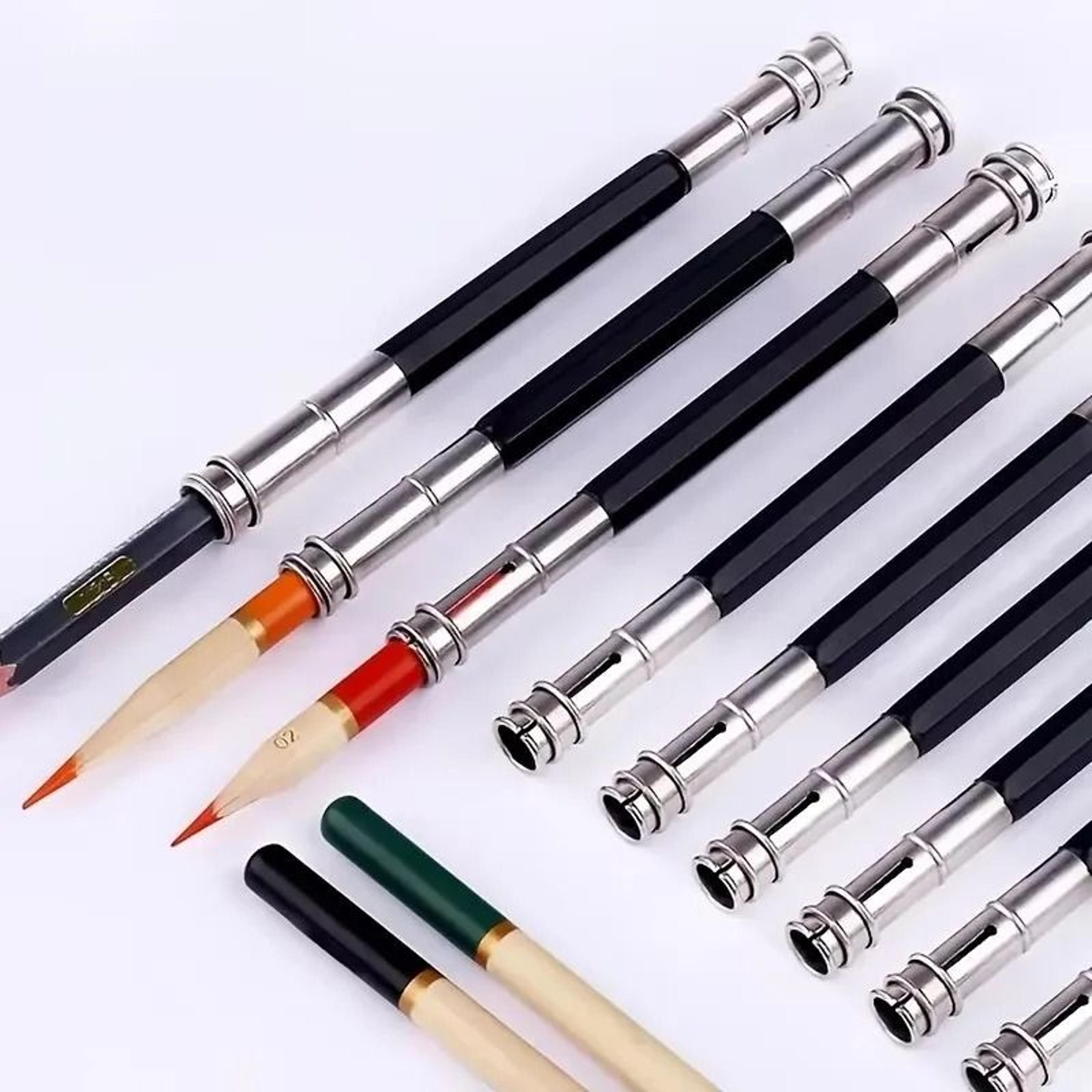 sleek black art pencil lengthener and holder tool