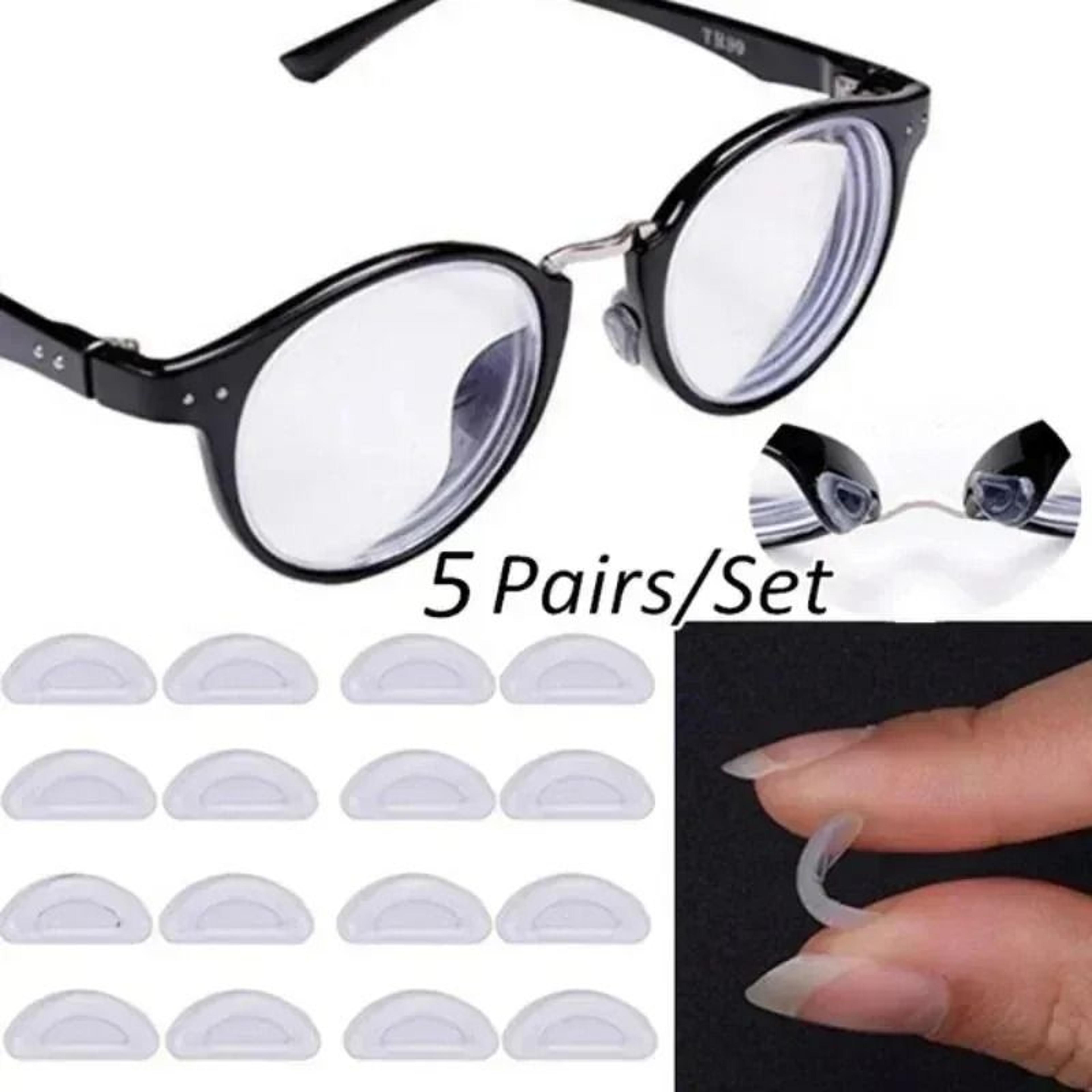 adhesive silicone eyeglass nose pads with anti-slip grip
