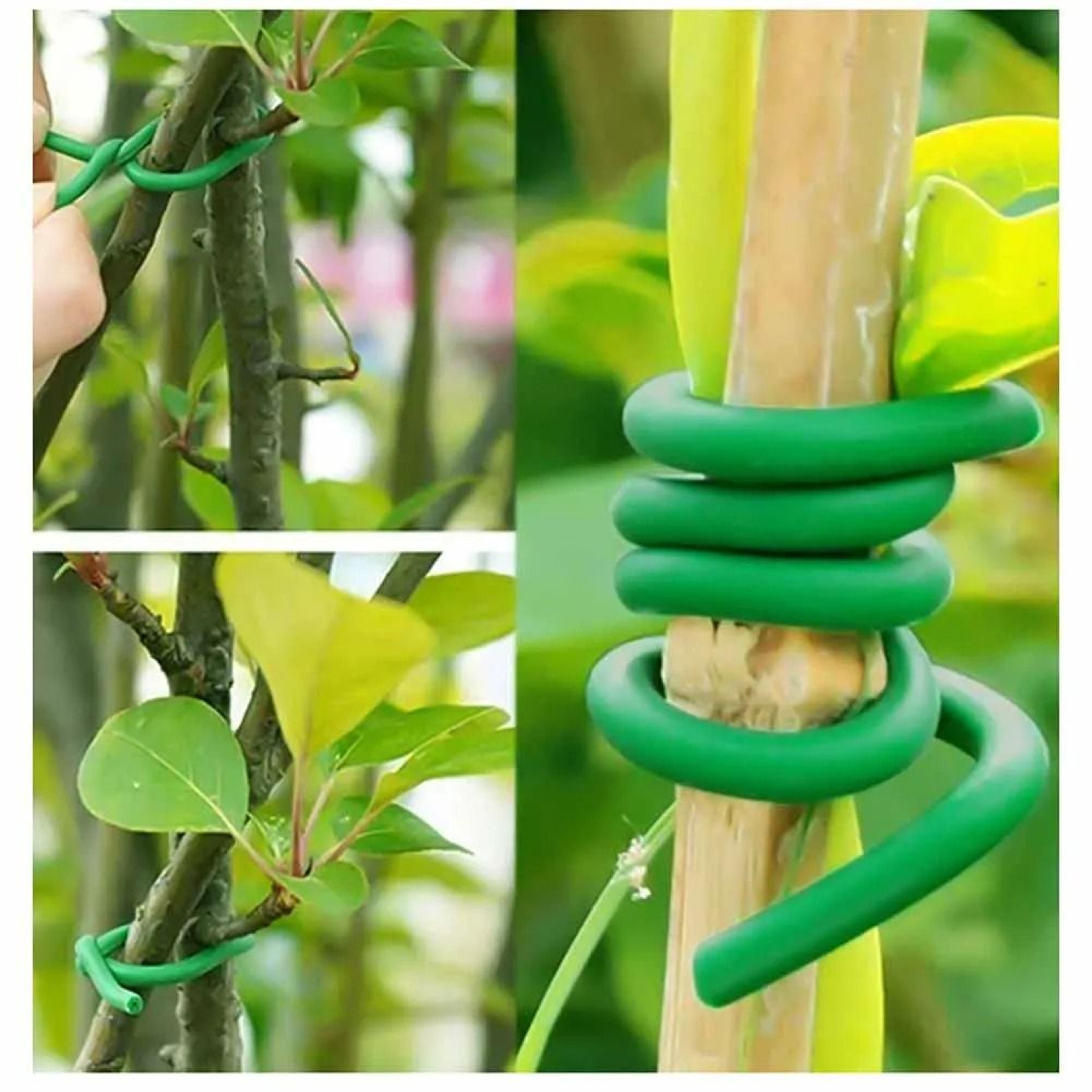 soft rubber-coated garden plant wire tie and flower binding rope (33 ft or 65 ft)