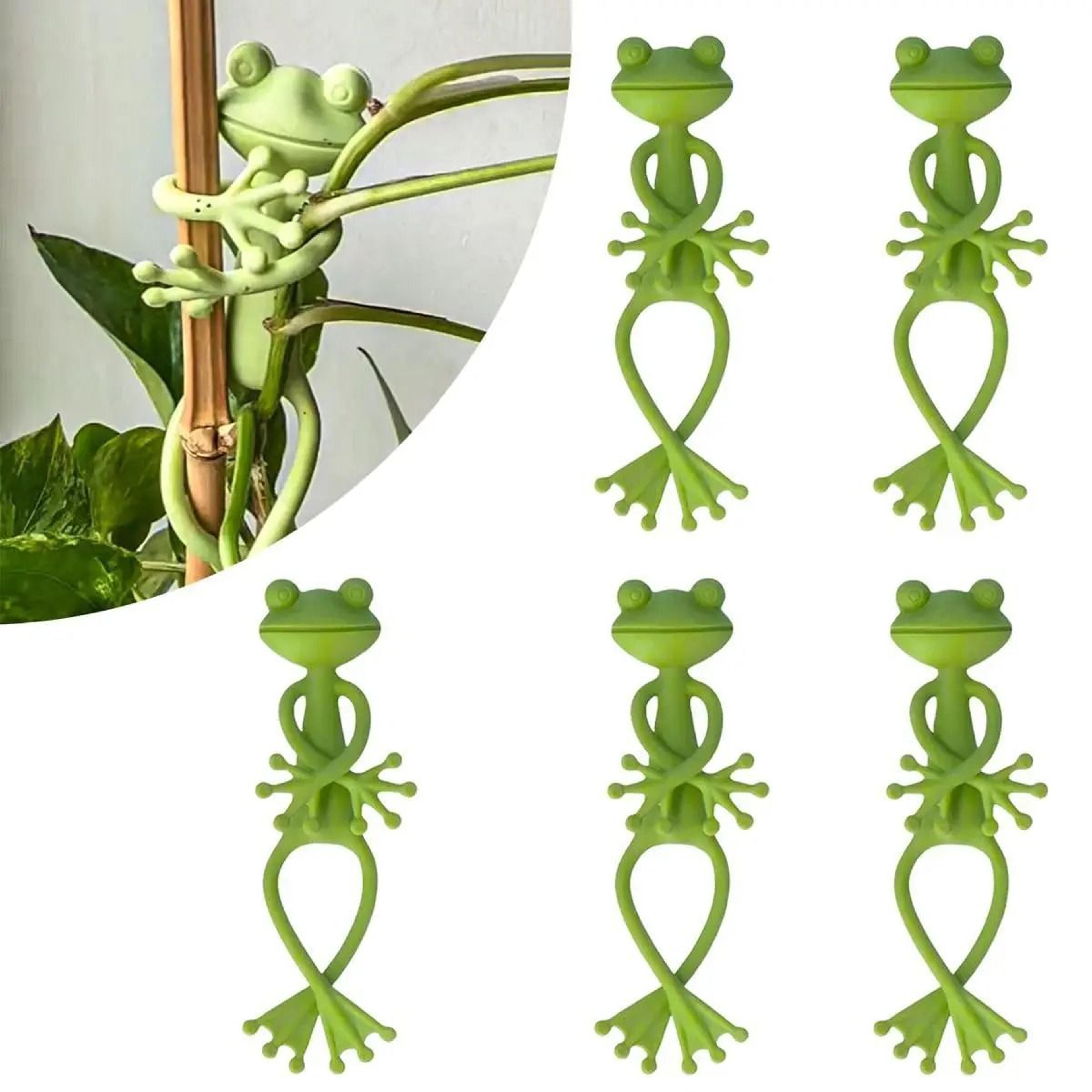frog flower pot hugger and climbing plant fixture clips (1, 3, or 5 pack)