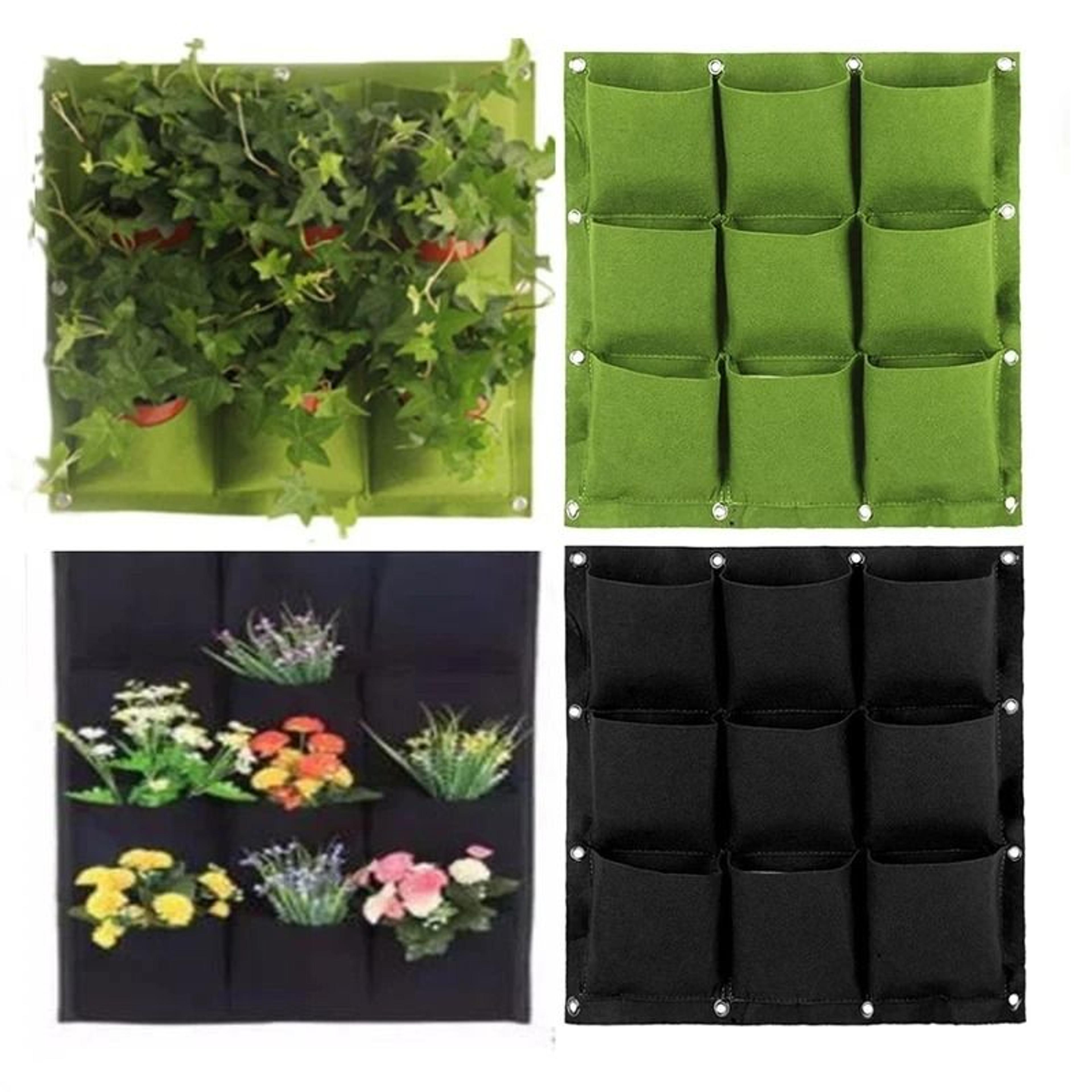 wall hanging planting pot vertical garden bags (2, 3, 4, 6, 9, or 12 pockets)