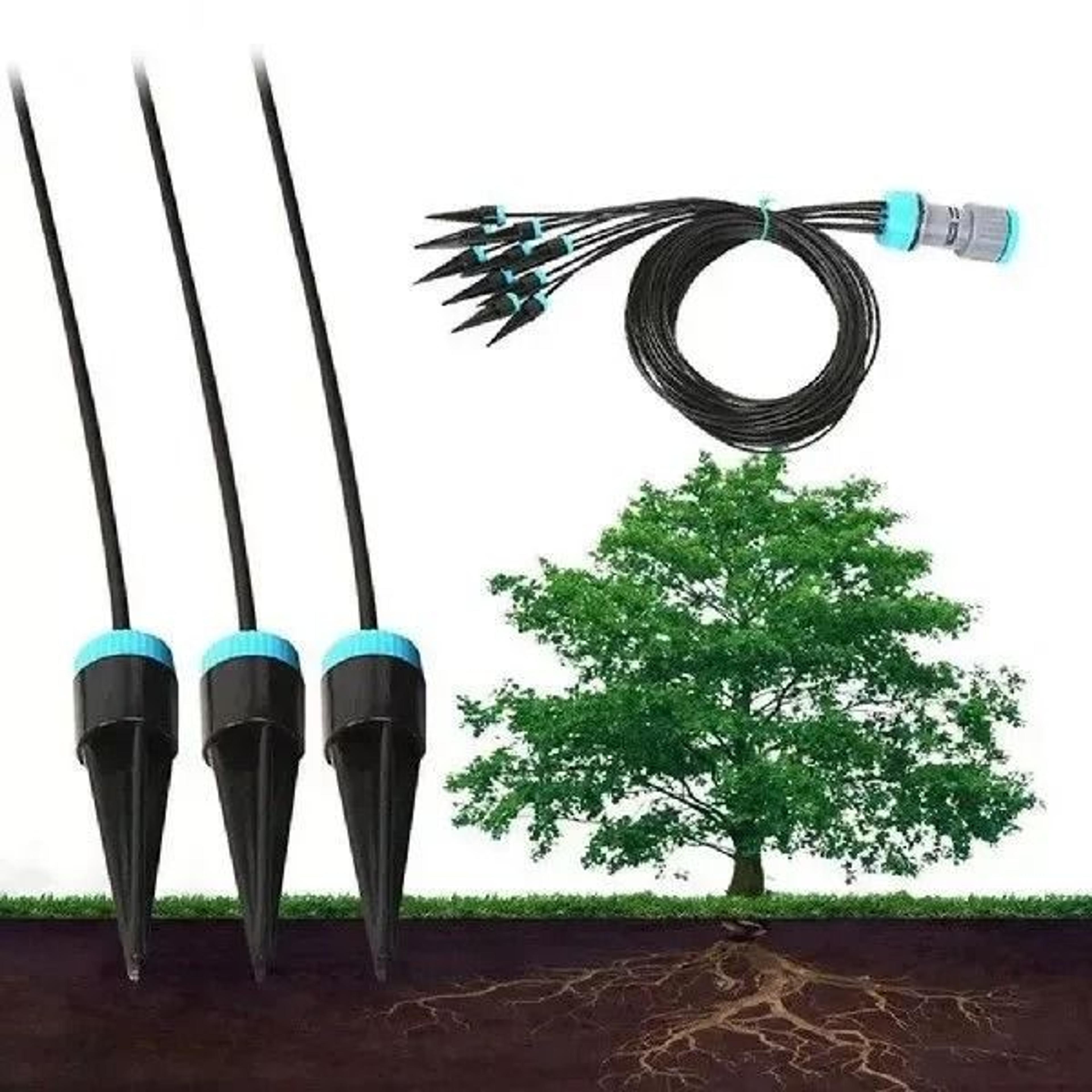 garden automatic drip irrigation kit – 10 piece arrow dripper watering system with 5.2 foot tubing