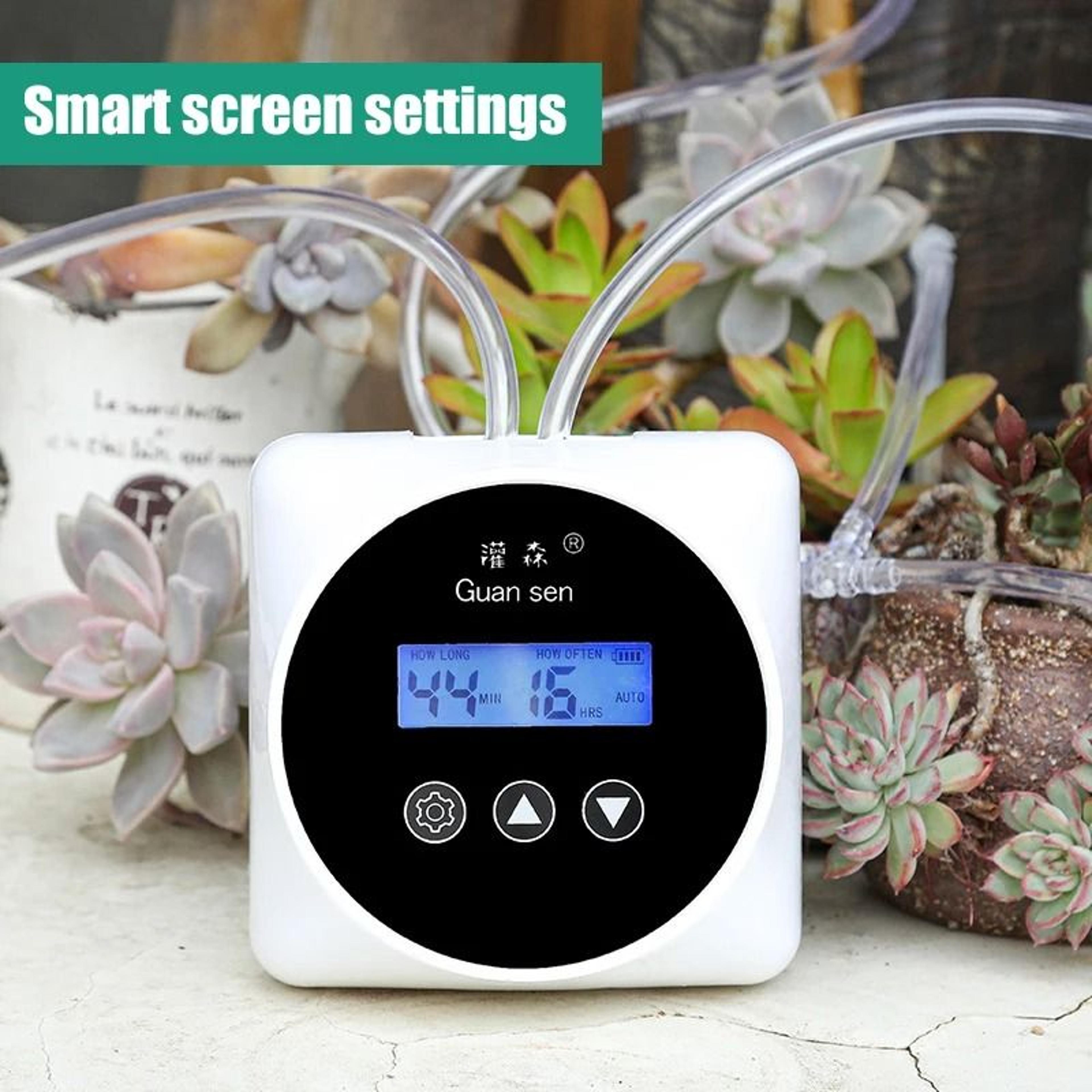 automatic drip irrigation system with timer controller – smart garden water pump kit for greenhouse & potted plants