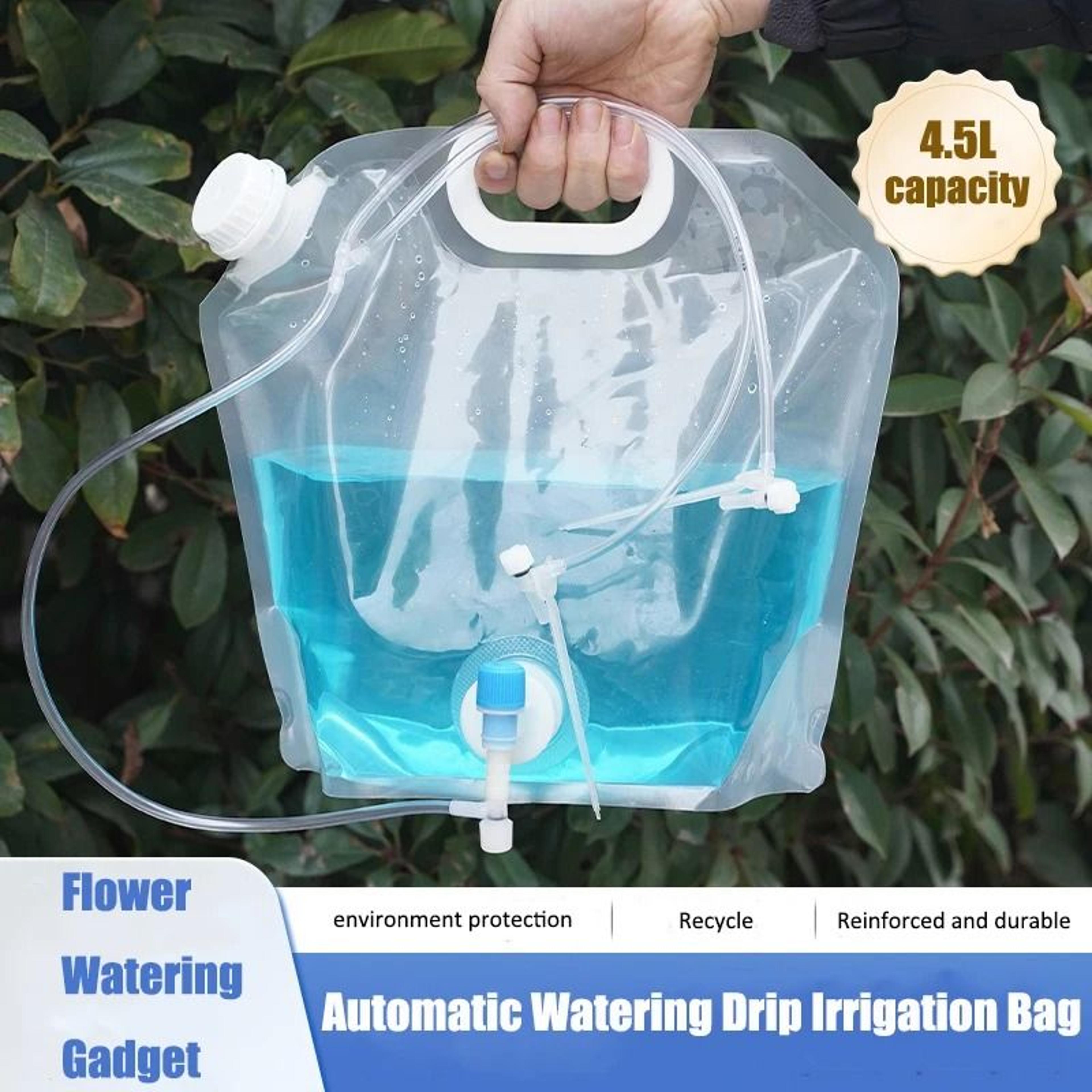 4.5l adjustable drip irrigation self watering bag – automatic slow release watering device