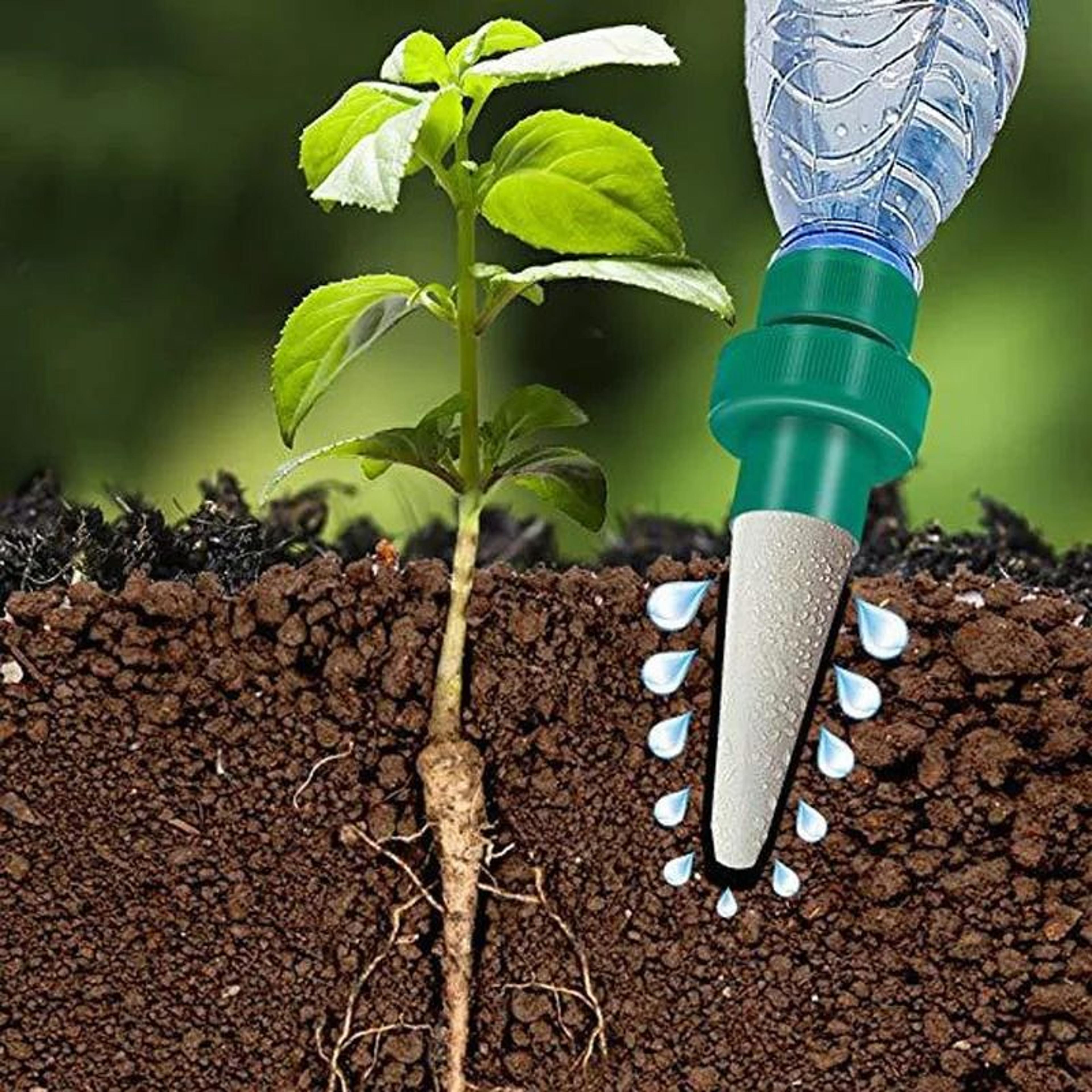 automatic adjustable drip irrigation stakes – self-watering spikes for garden plants and flowers