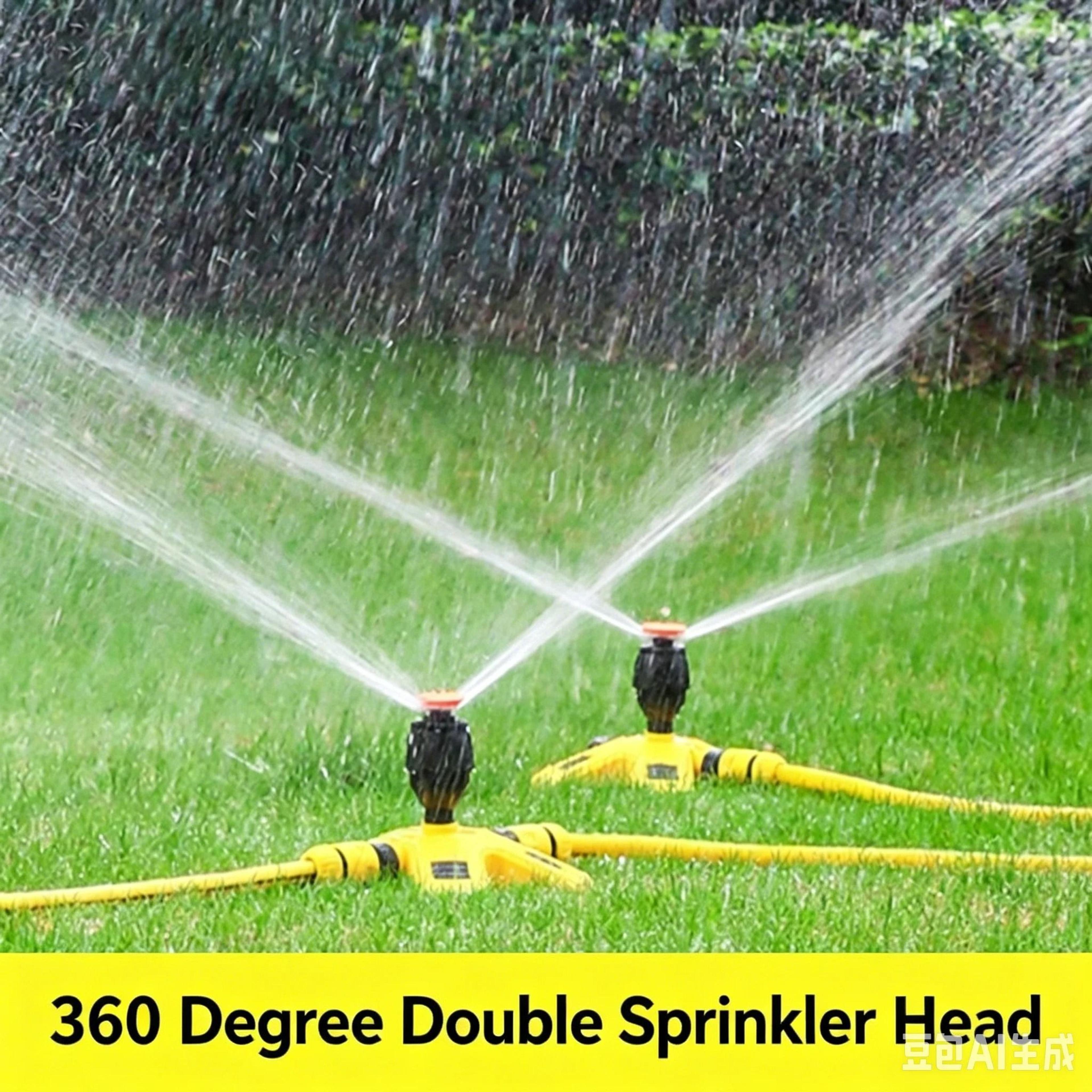 360° automatic rotating lawn sprinkler – multi connectable water spray nozzle for garden and yard irrigation