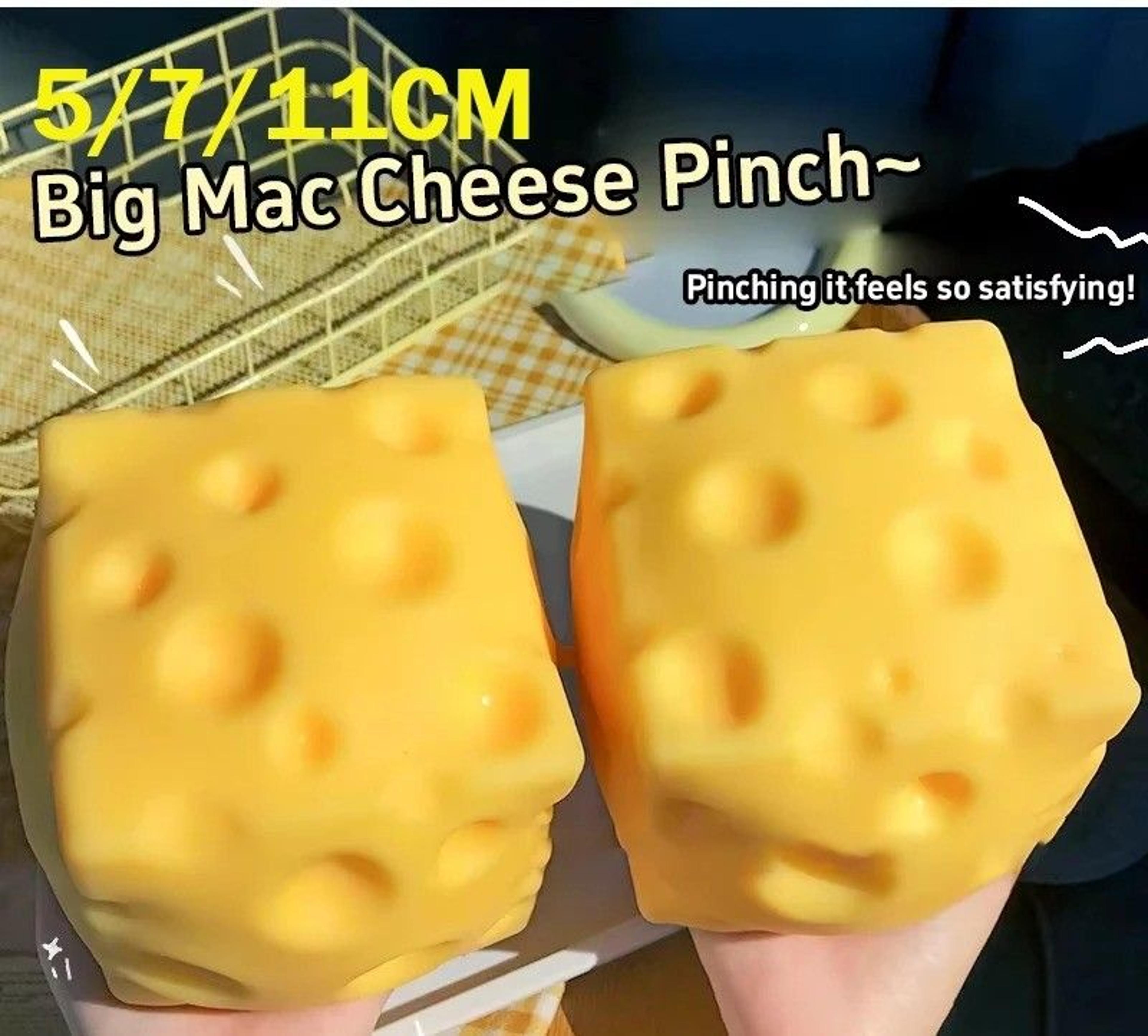 giant cheese squeeze toy extra large squishy fidget stress relief ball for adults and kids