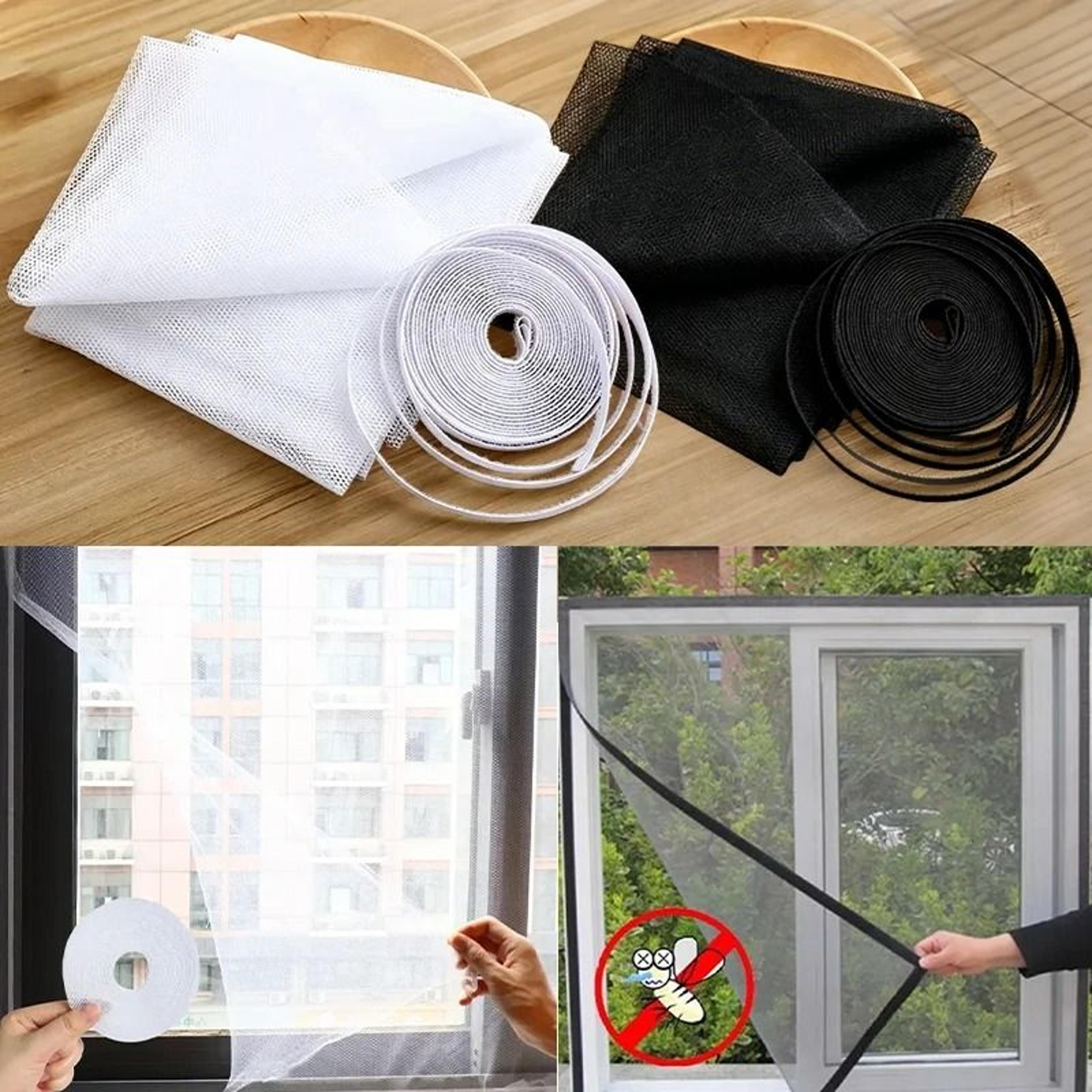 diy self adhesive window screen netting anti mosquito fly bug mesh sheet multi pack