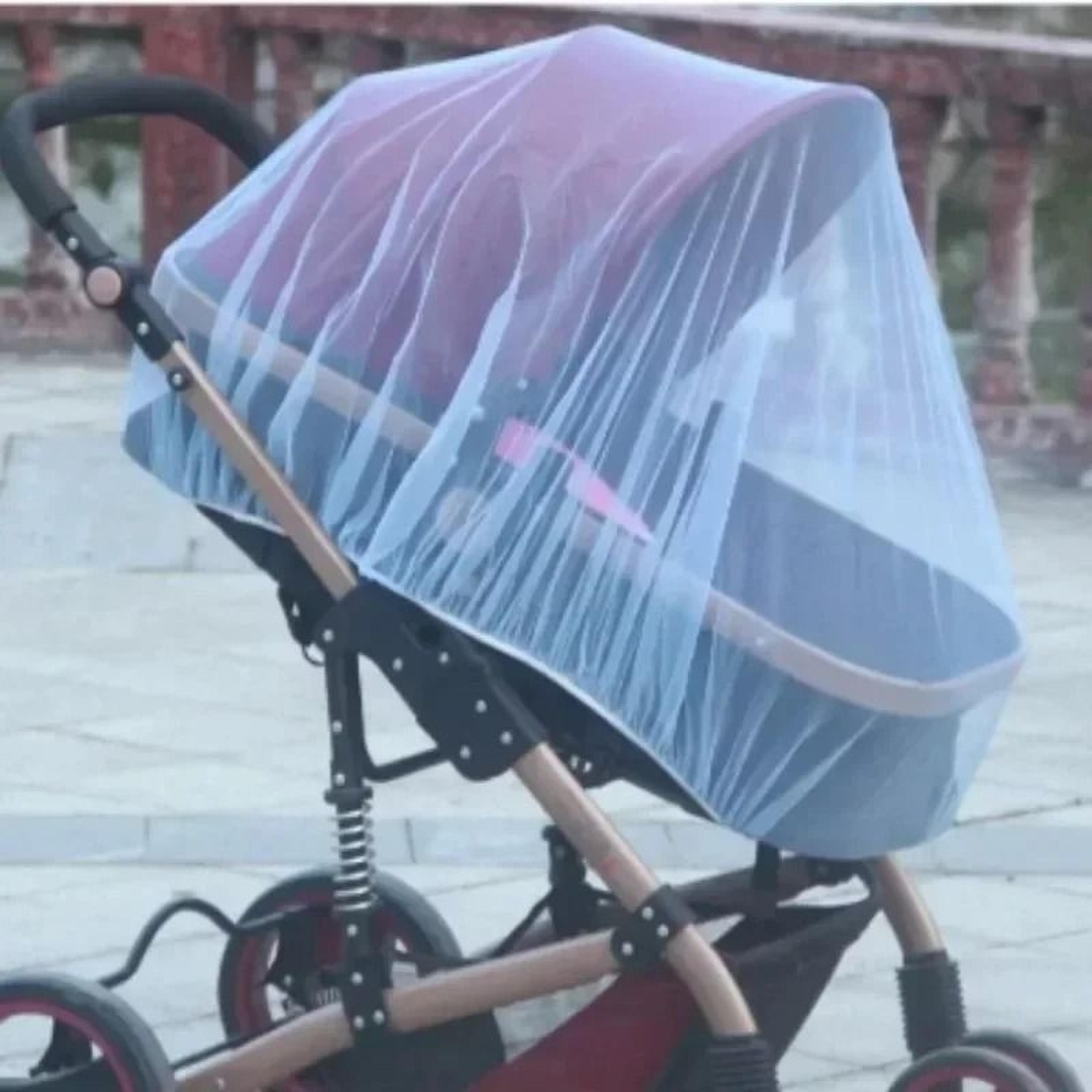 universal baby stroller mosquito net elastic washable mesh protective cover for bassinets and cribs