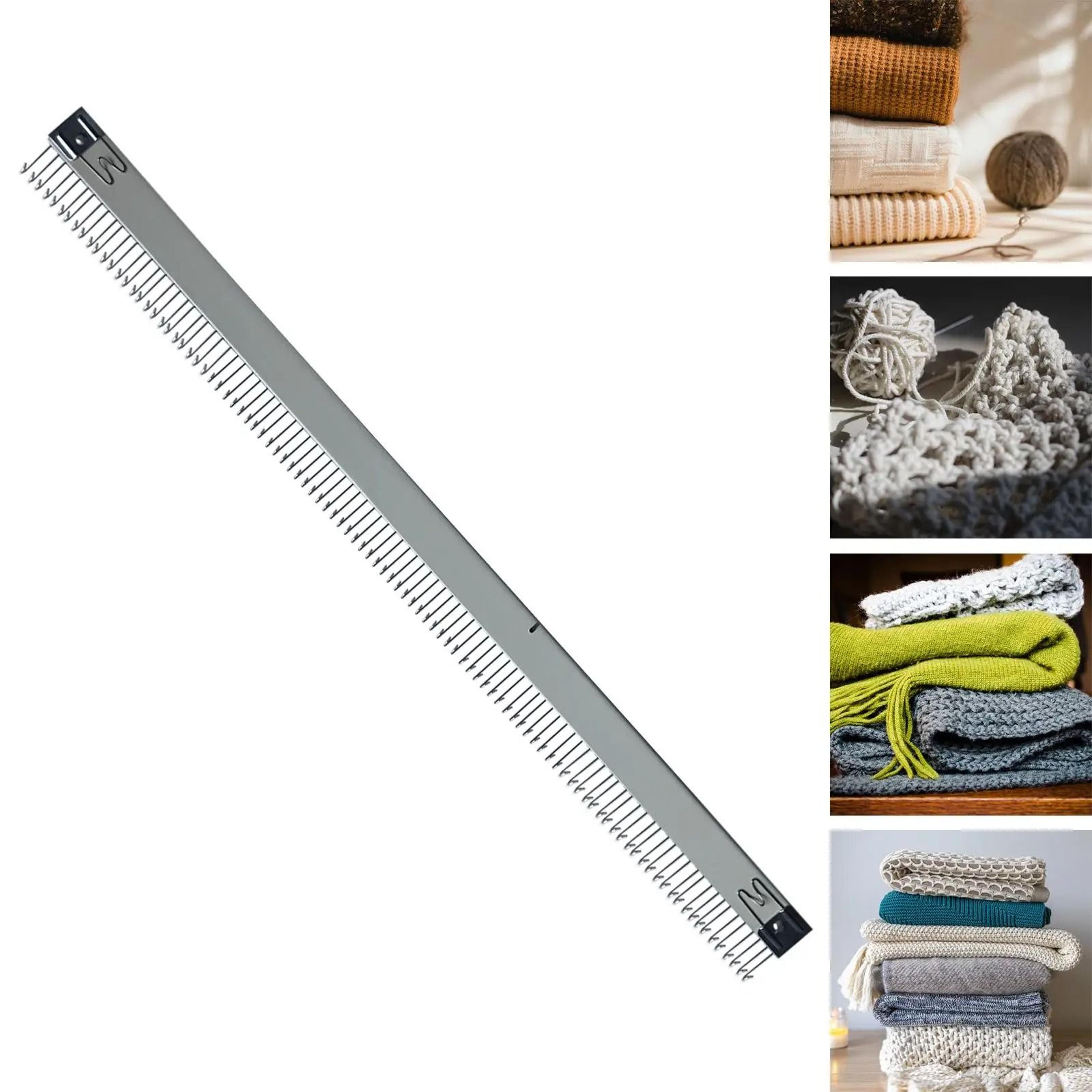 knitting machine cast on comb 17.7in metal pin comb claw weight accessory tool