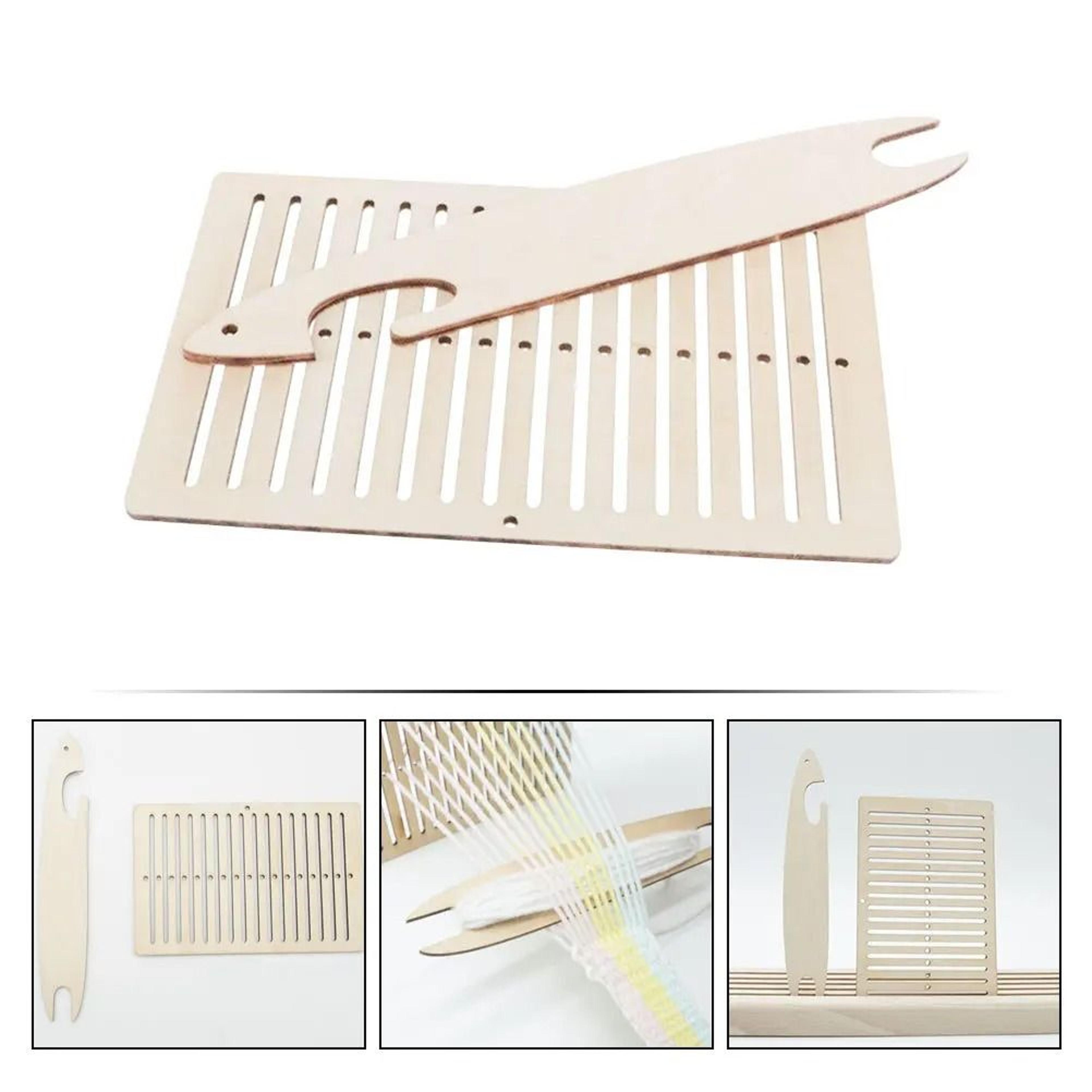 1 set wood weaving loom stick set for belt braiding hand knitting tool beginner diy loom portable mini weaving machine
