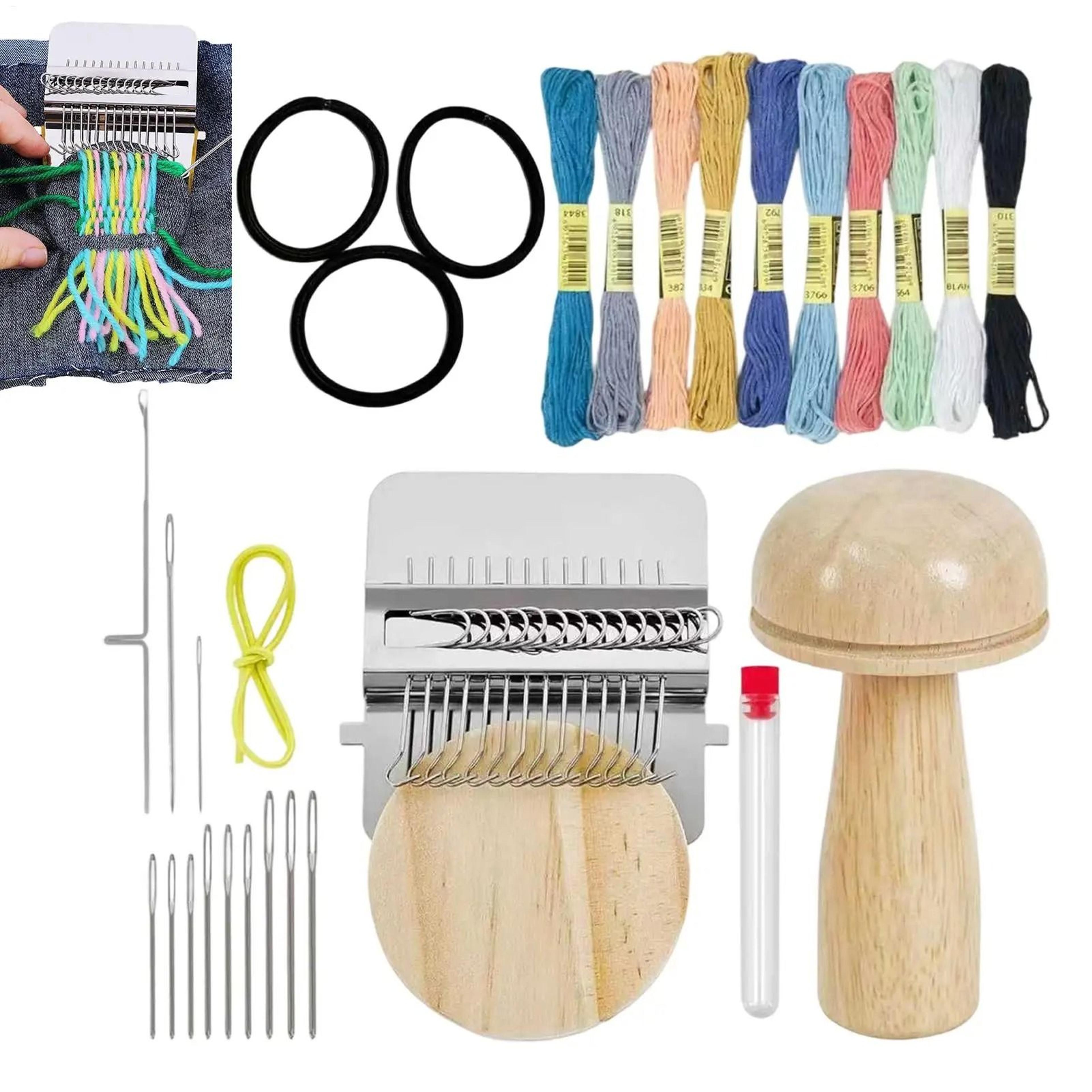 wooden darning mushroom repair tool kit for socks sweaters jeans clothing