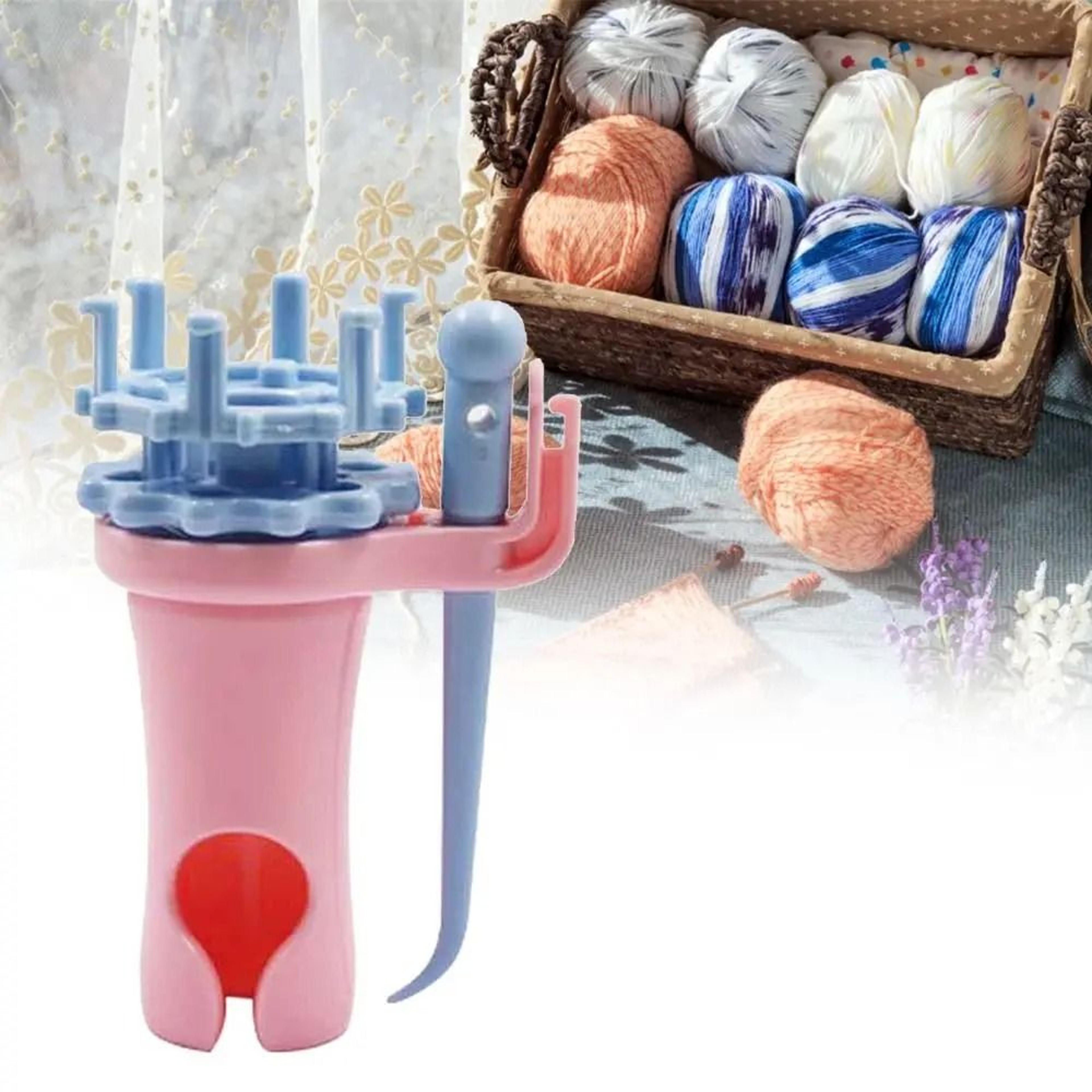 double head manual spool knitter and french knitting loom set for yarn crafts
