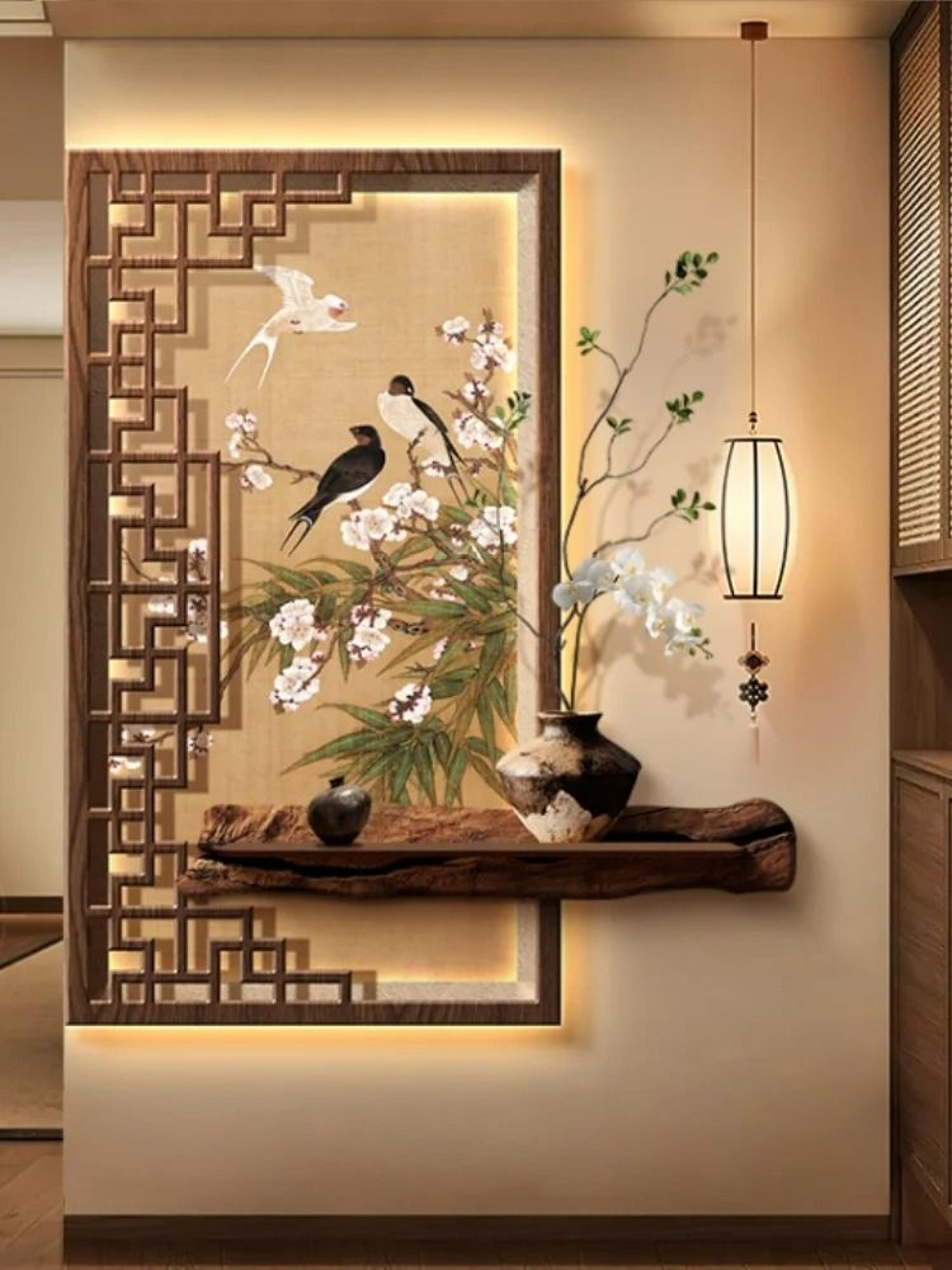 new chinese style luxurious mural wall light for living room, lobby, and corridor