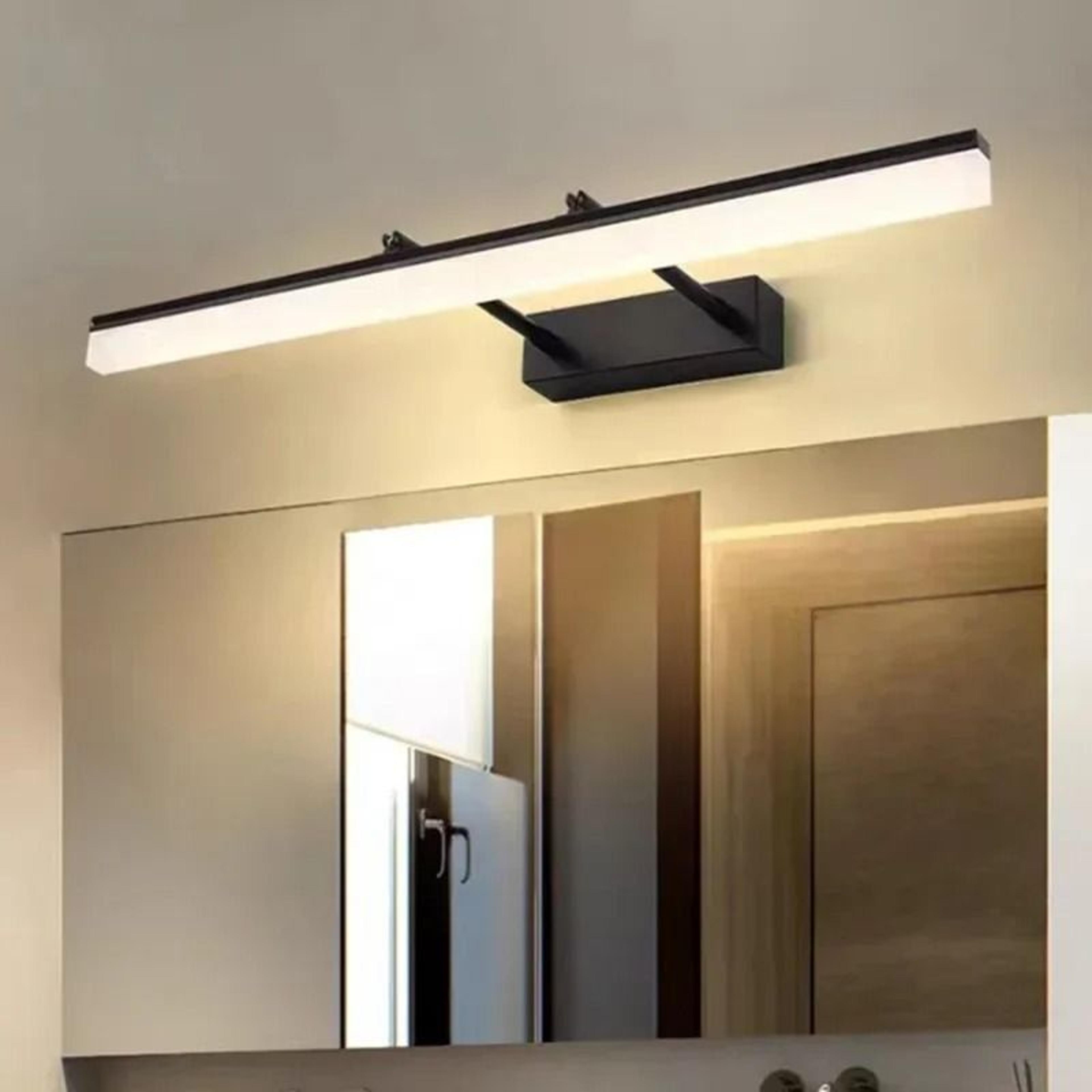 waterproof anti fog retractable led bathroom mirror front wall light for makeup and vanity