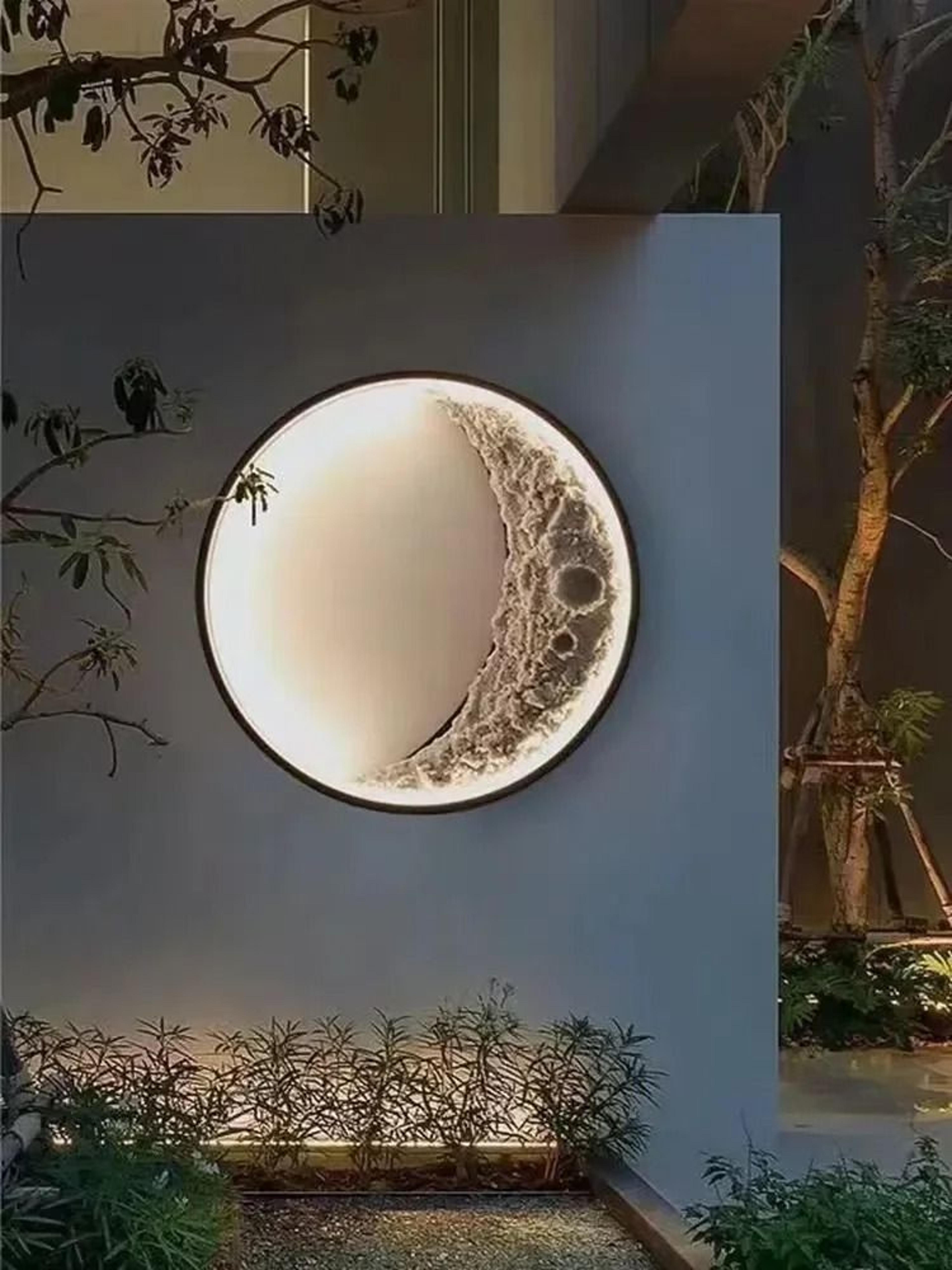 modern moon led wall and ceiling lamp for living room, bedroom, and corridor