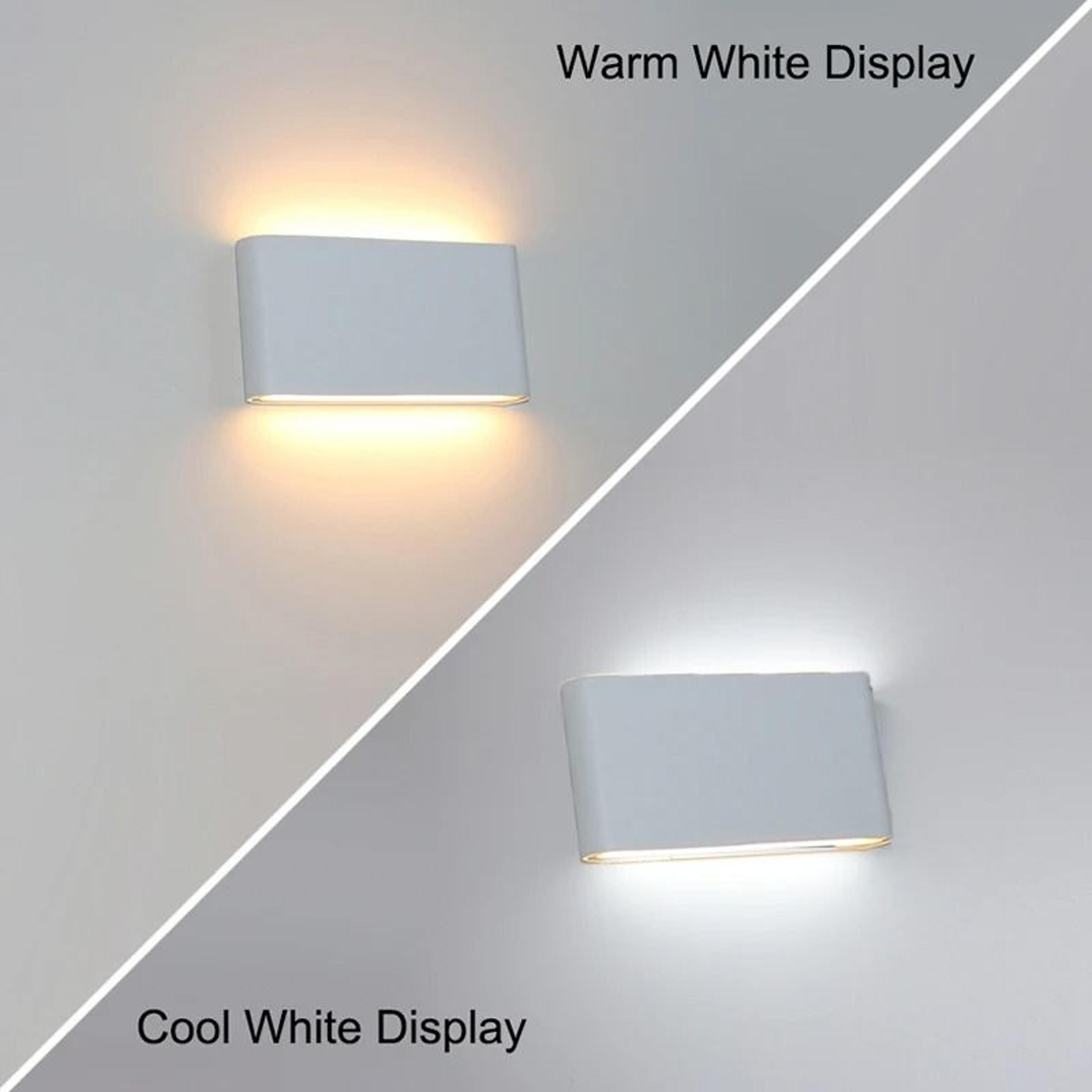modern 12w aluminum waterproof ip65 led wall lamp for outdoor garden, porch, bedroom, and living room