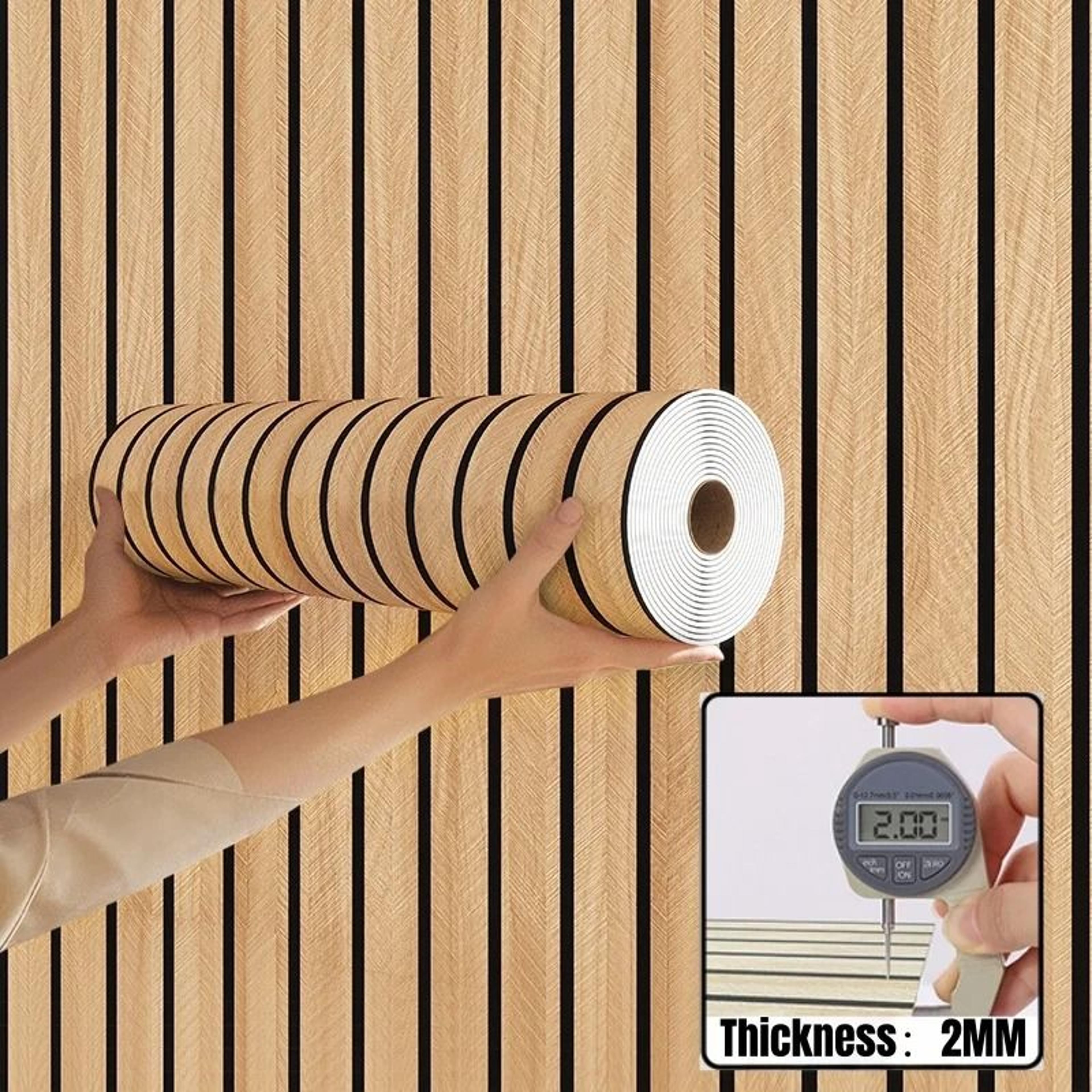 foam wood grain self adhesive waterproof peel and stick wallpaper for living room and bedroom