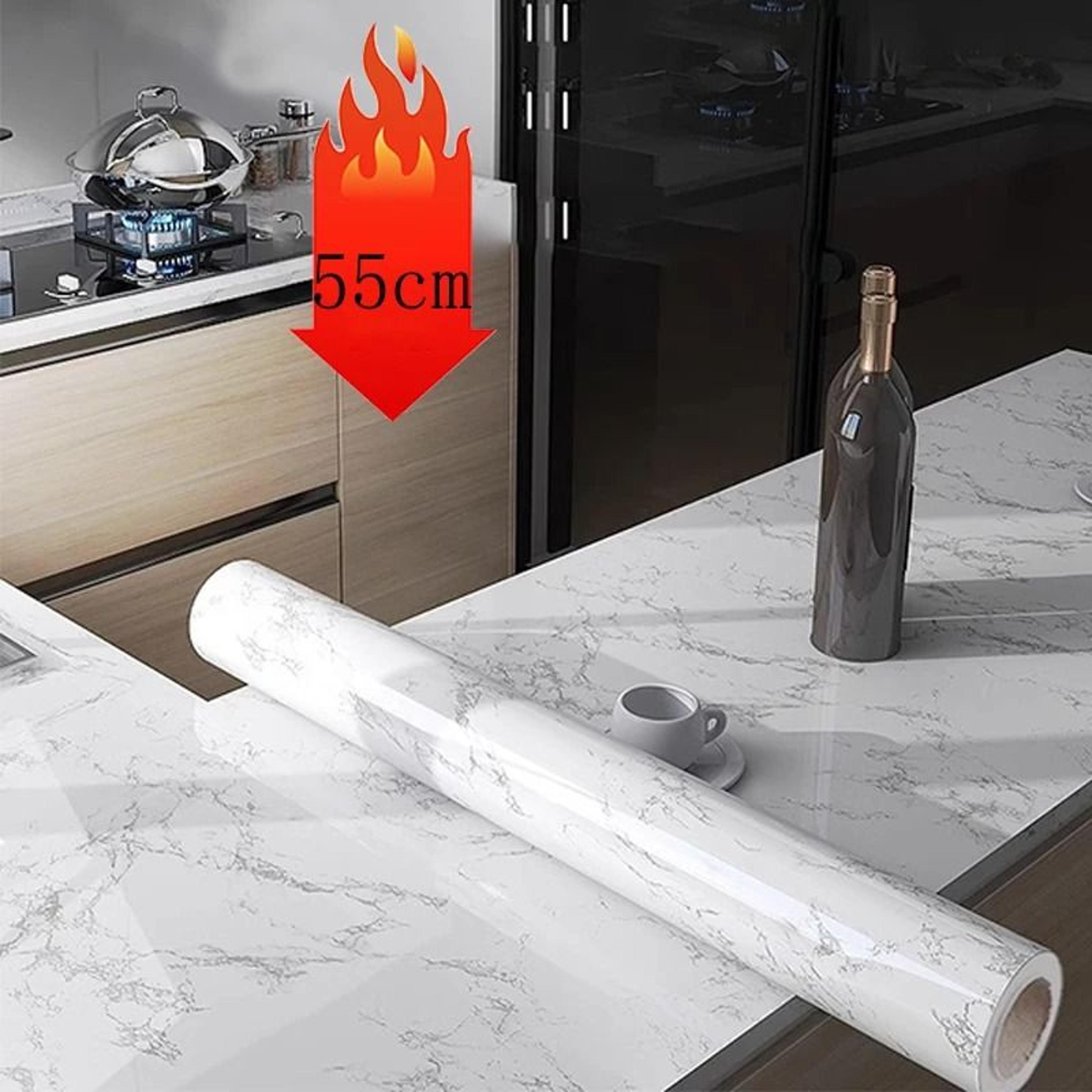diy marble self adhesive waterproof wallpaper for bathroom, kitchen, countertop, and cabinet