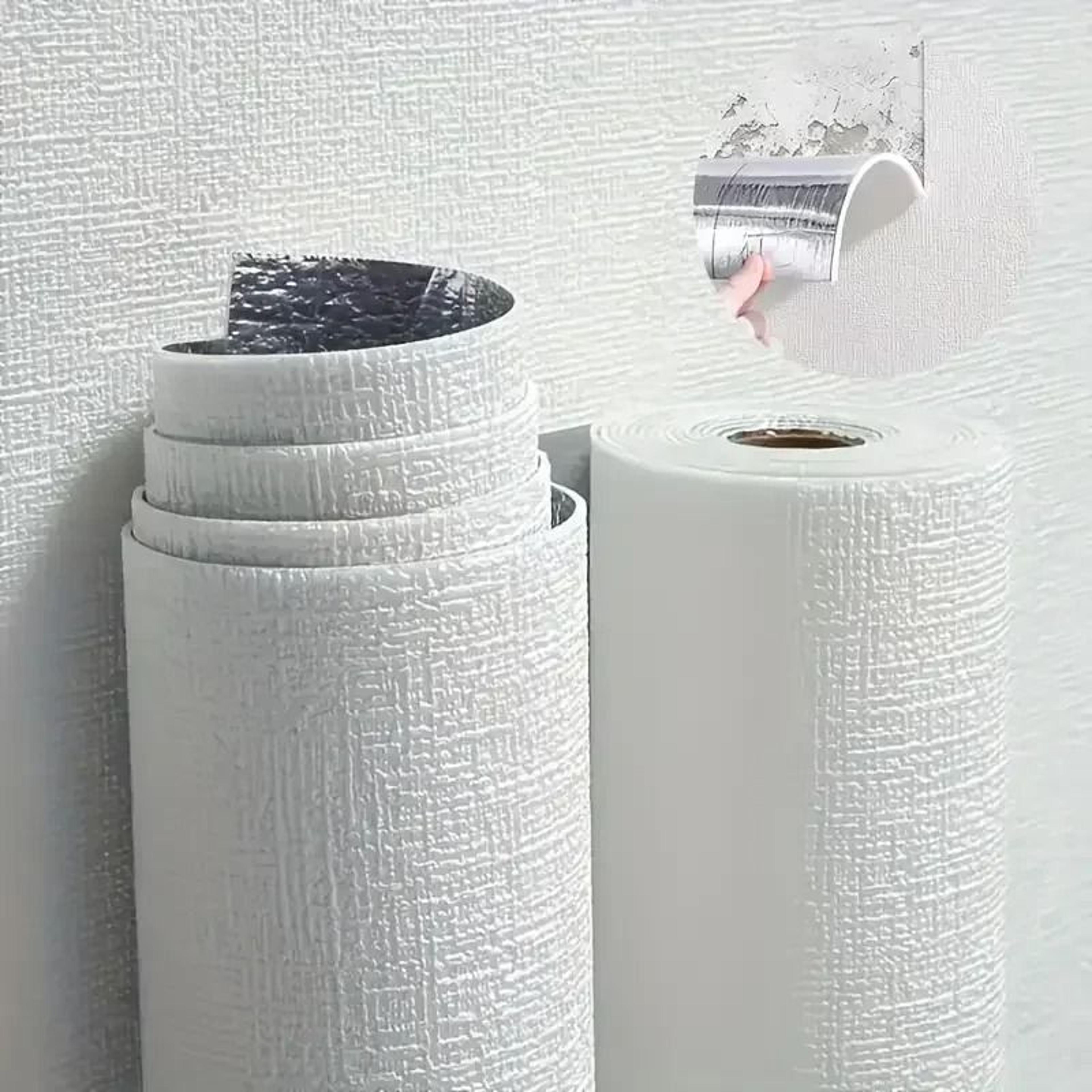 3d linen wall sticker wallpaper self adhesive waterproof panel for living room, bedroom, and bathroom