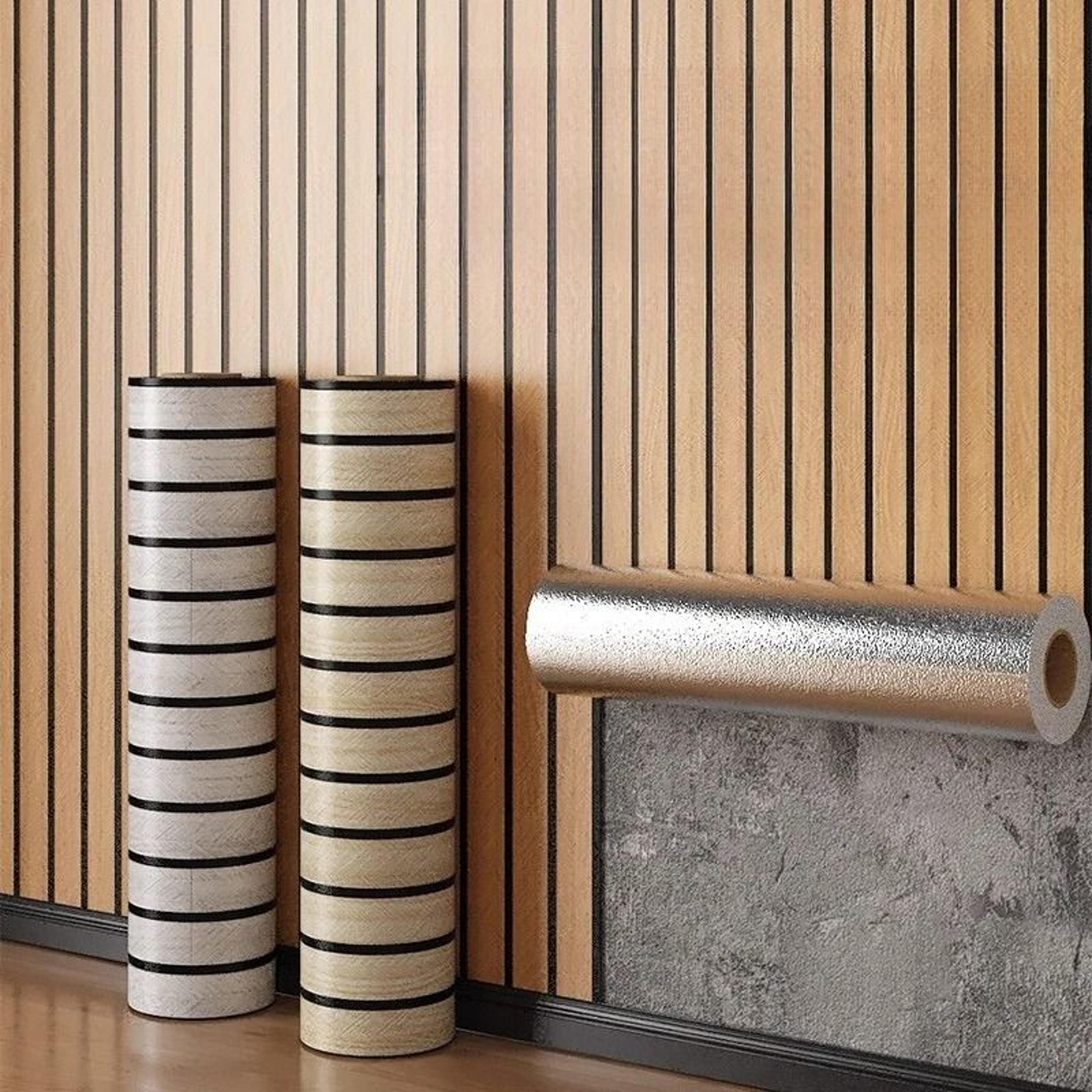 modern grille partition self adhesive pvc wallboard wallpaper for home and office decoration
