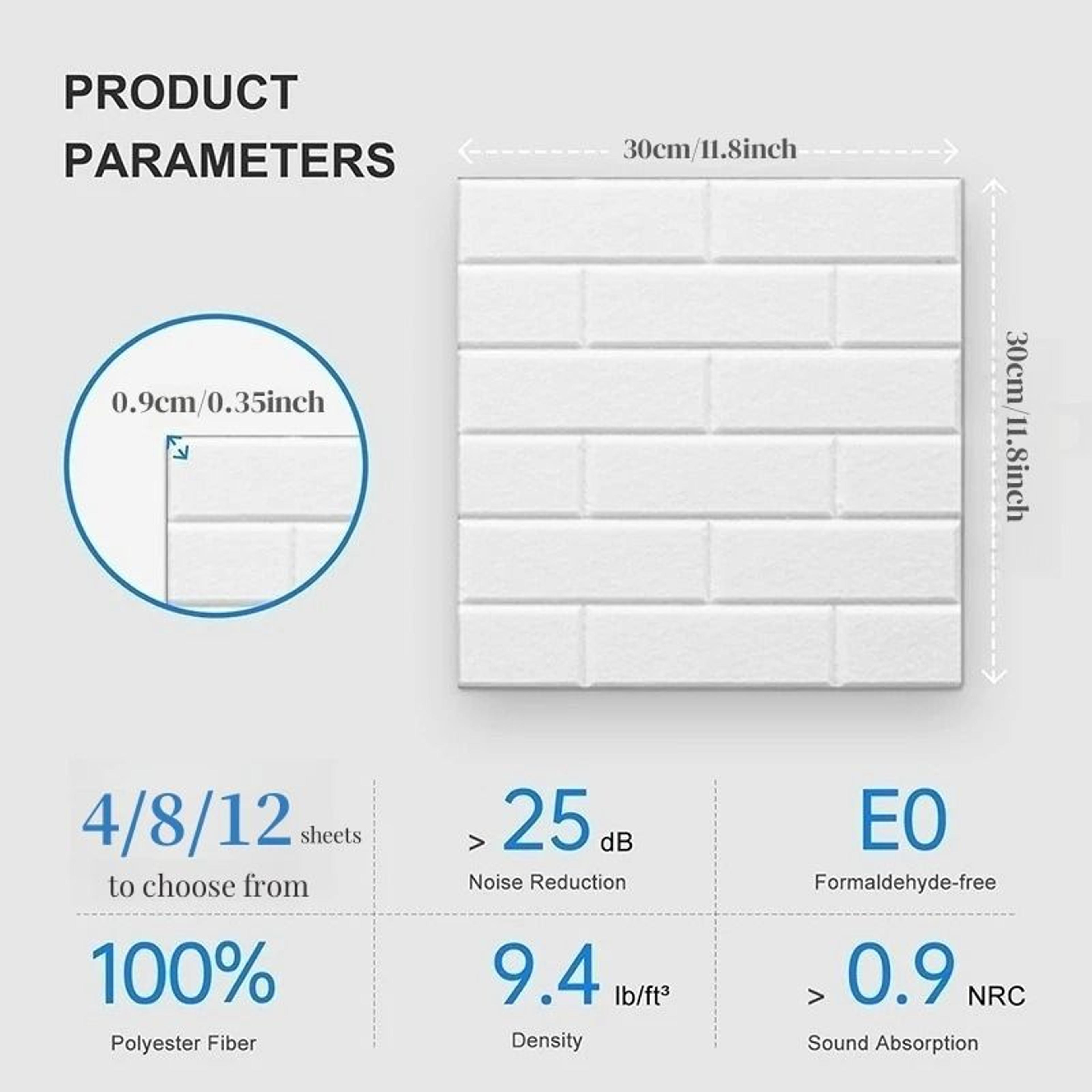 faux brick acoustic panels soundproof felt self adhesive wall decoration sticker