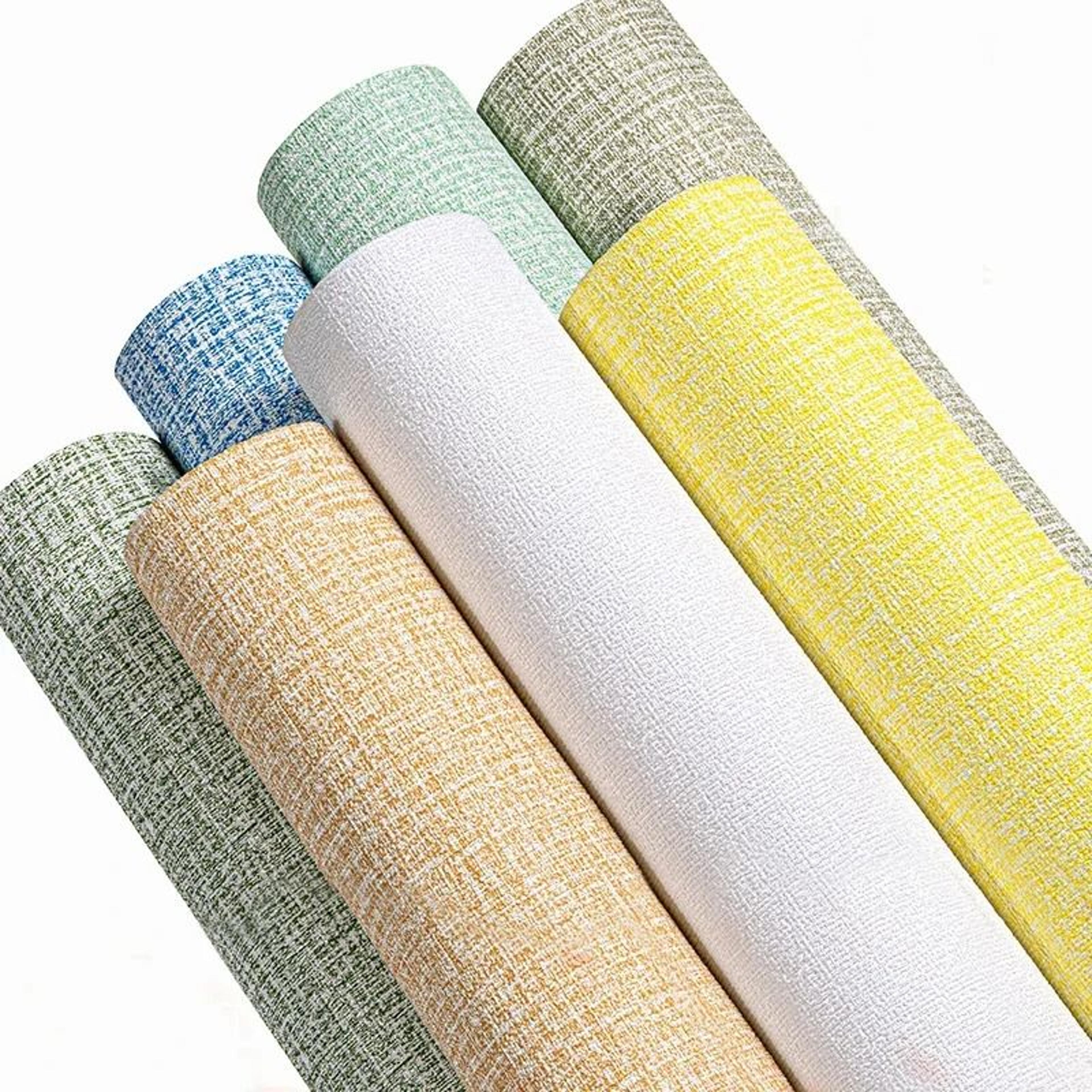 acoustic linen texture 3d foam wallpaper waterproof self adhesive wall covering for bedroom and living room