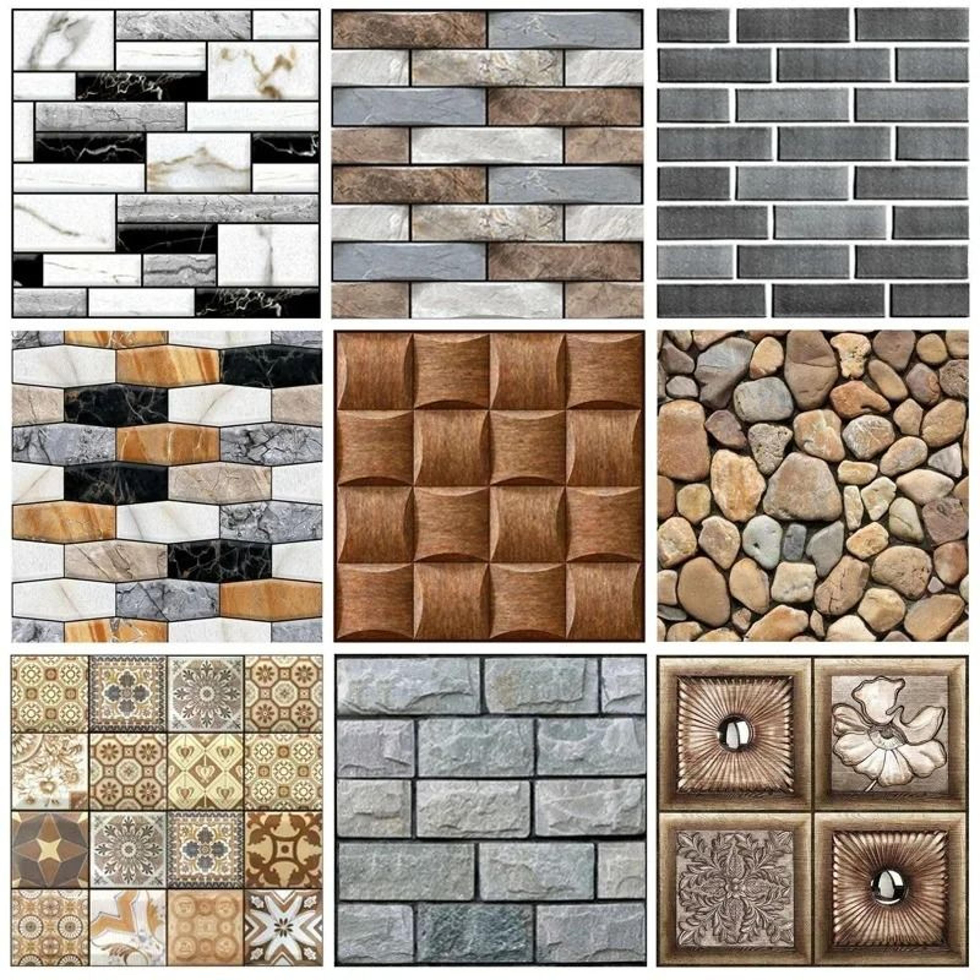 self adhesive tile wall sticker 3d pvc covers waterproof wallpaper for kitchen cupboard bathroom