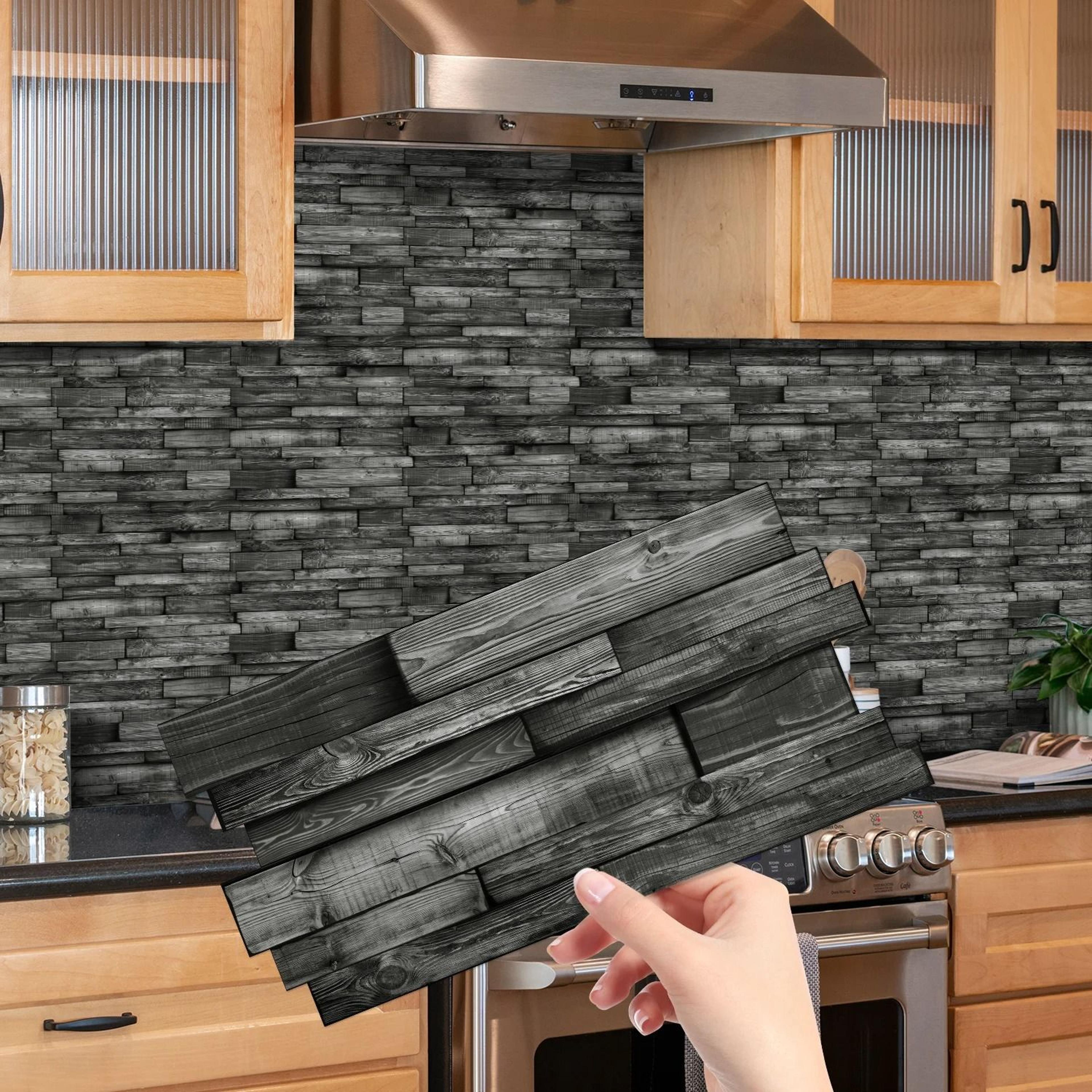 modern faux marble tile wall stickers self adhesive waterproof splashback cover for home interior upgrade