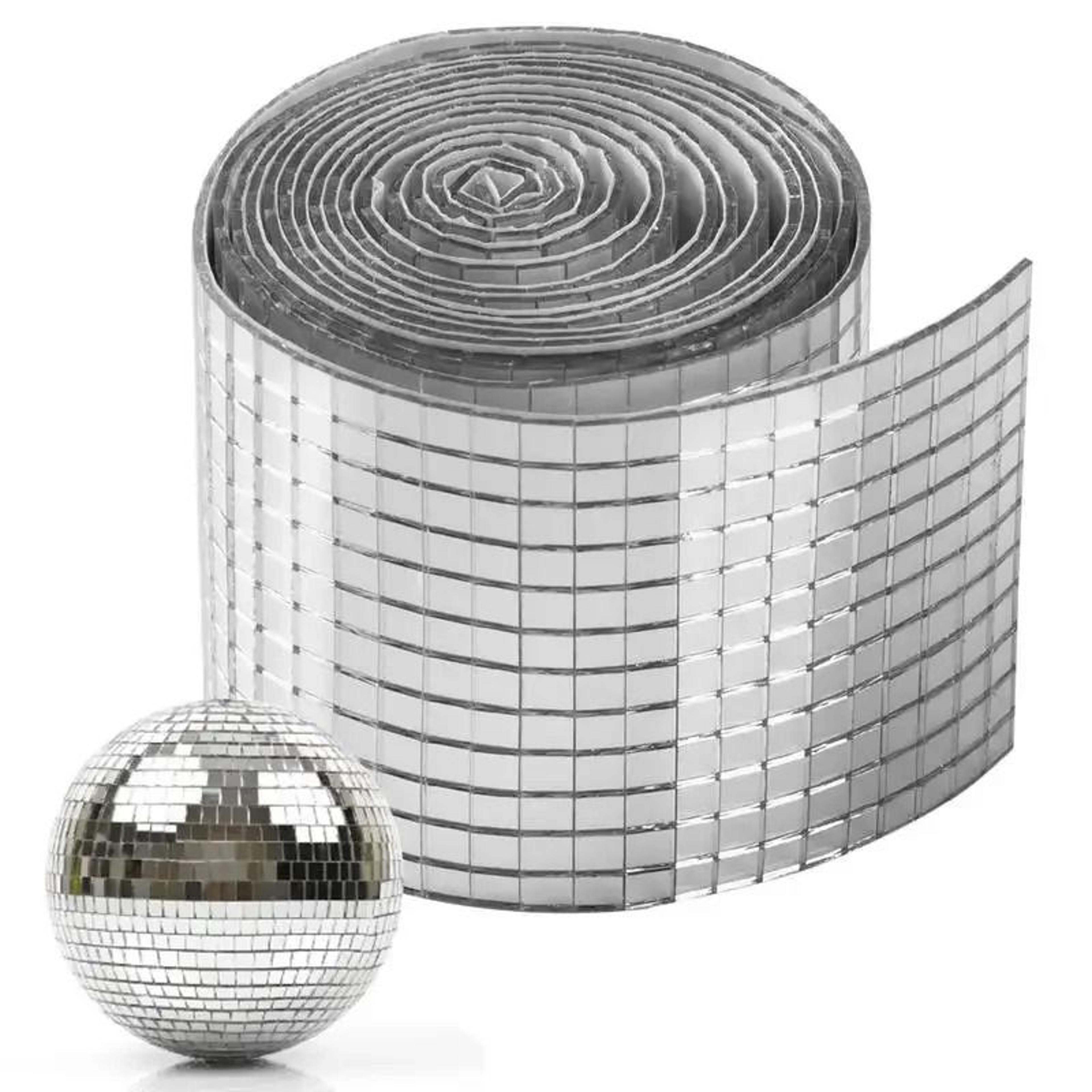 reflective acrylic square mosaic sheet self adhesive flexible mirror tiles for disco balls and creative crafts