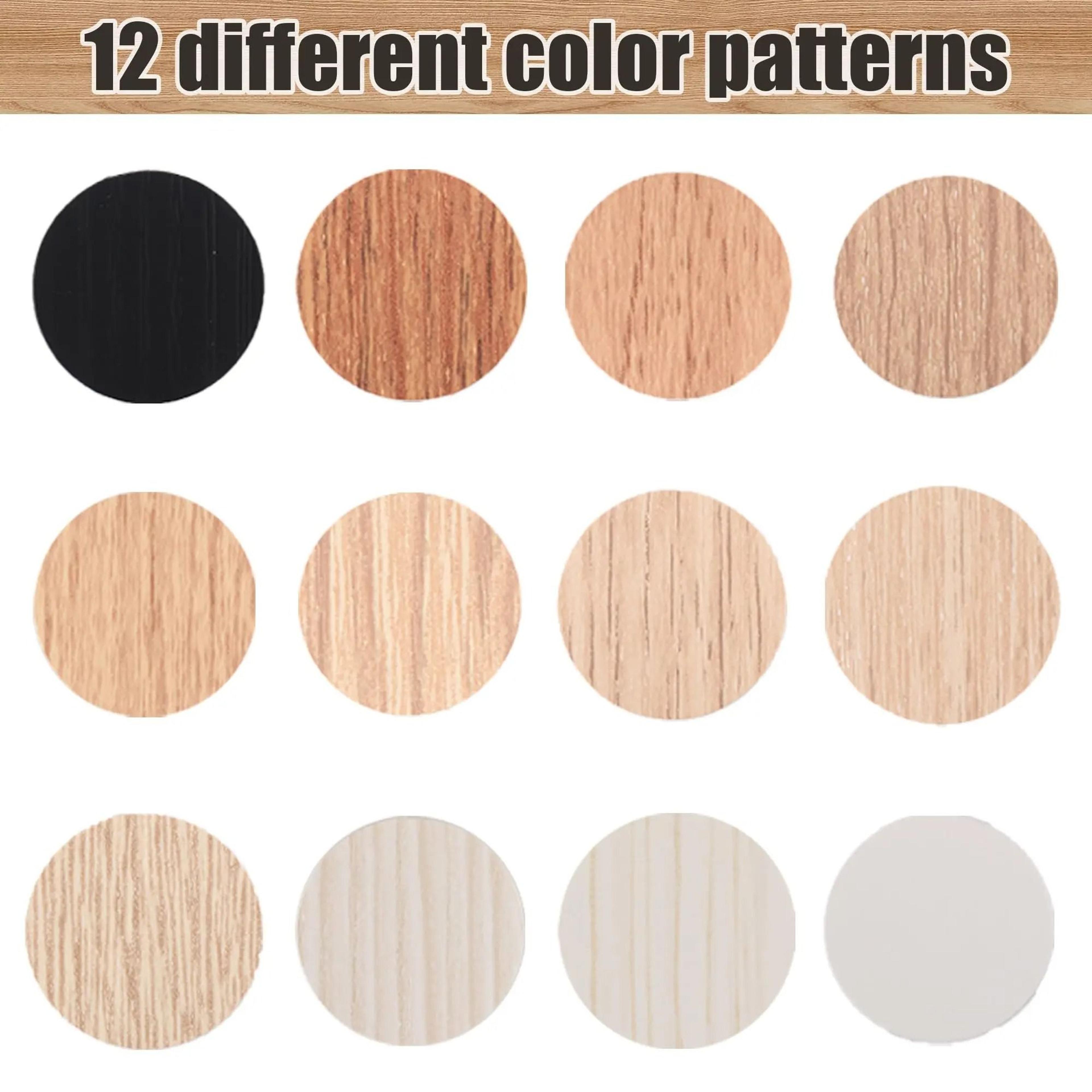 self adhesive wooden pattern screw hole cover stickers furniture cap decals for cabinets desks and woodwork