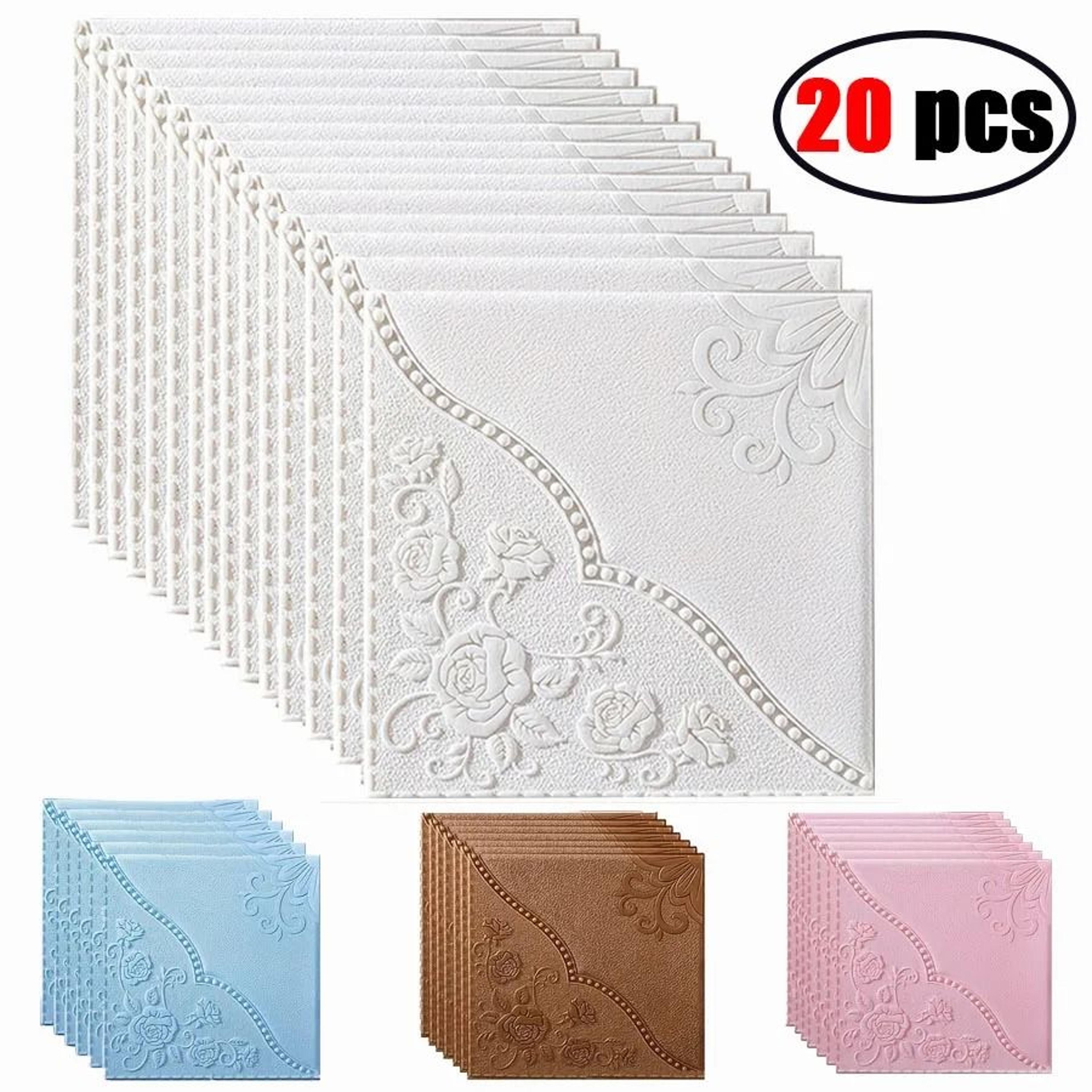 carving plum blossom pattern surface tiles waterproof heatproof self adhesive 3d wall stickers