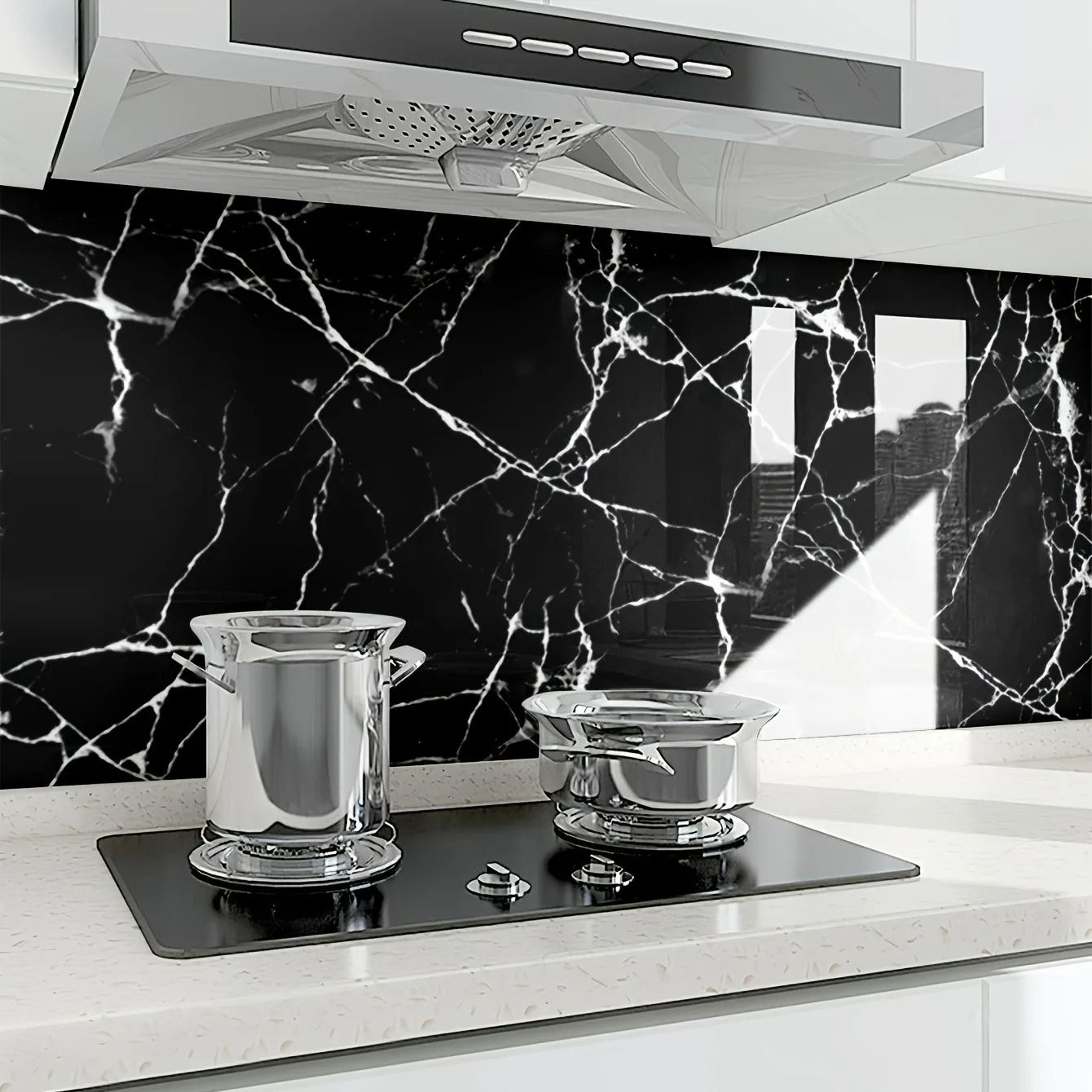 black granite marble pattern surface film oil proof waterproof self adhesive vinyl contact paper