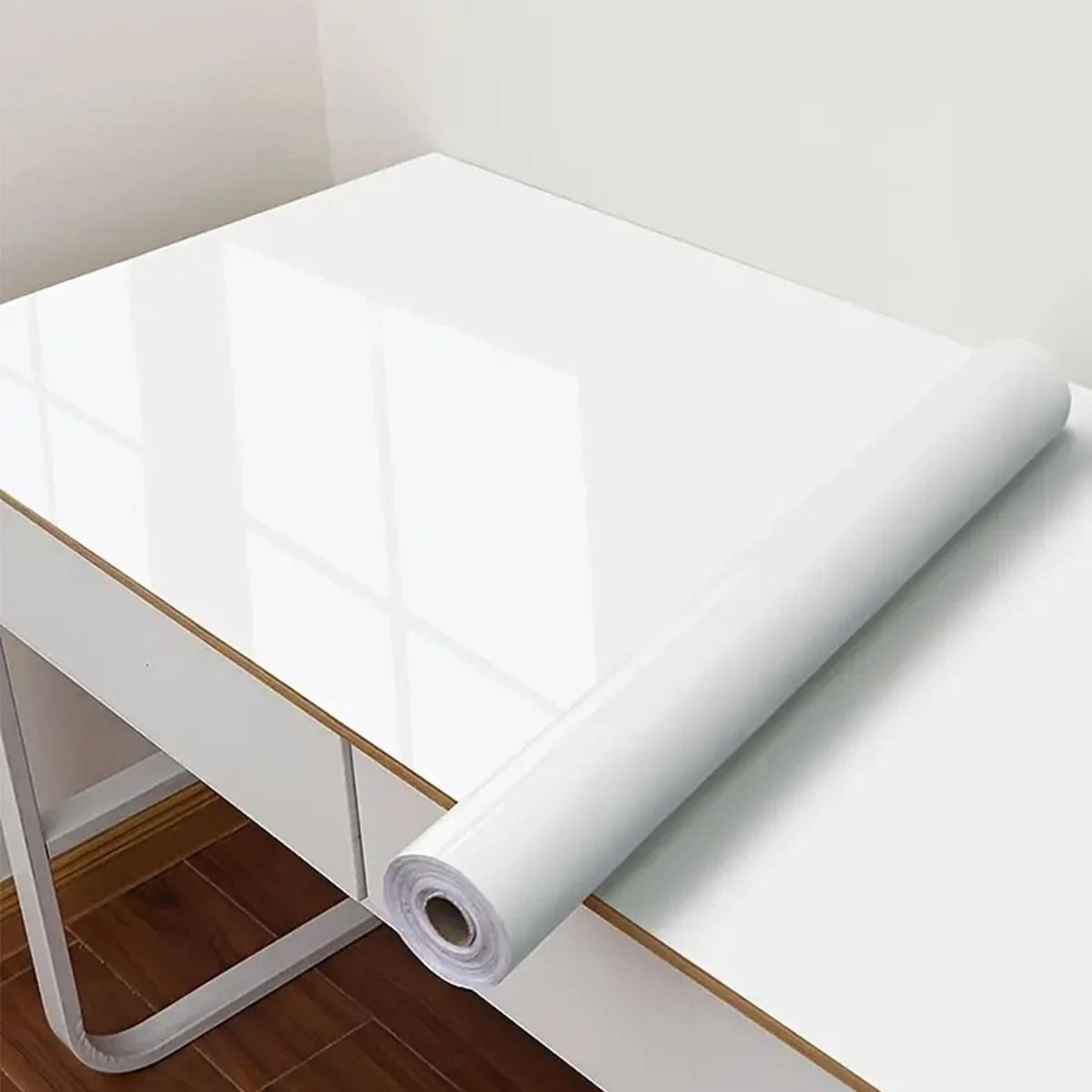 glossy white surface film oil proof waterproof self adhesive vinyl contact paper