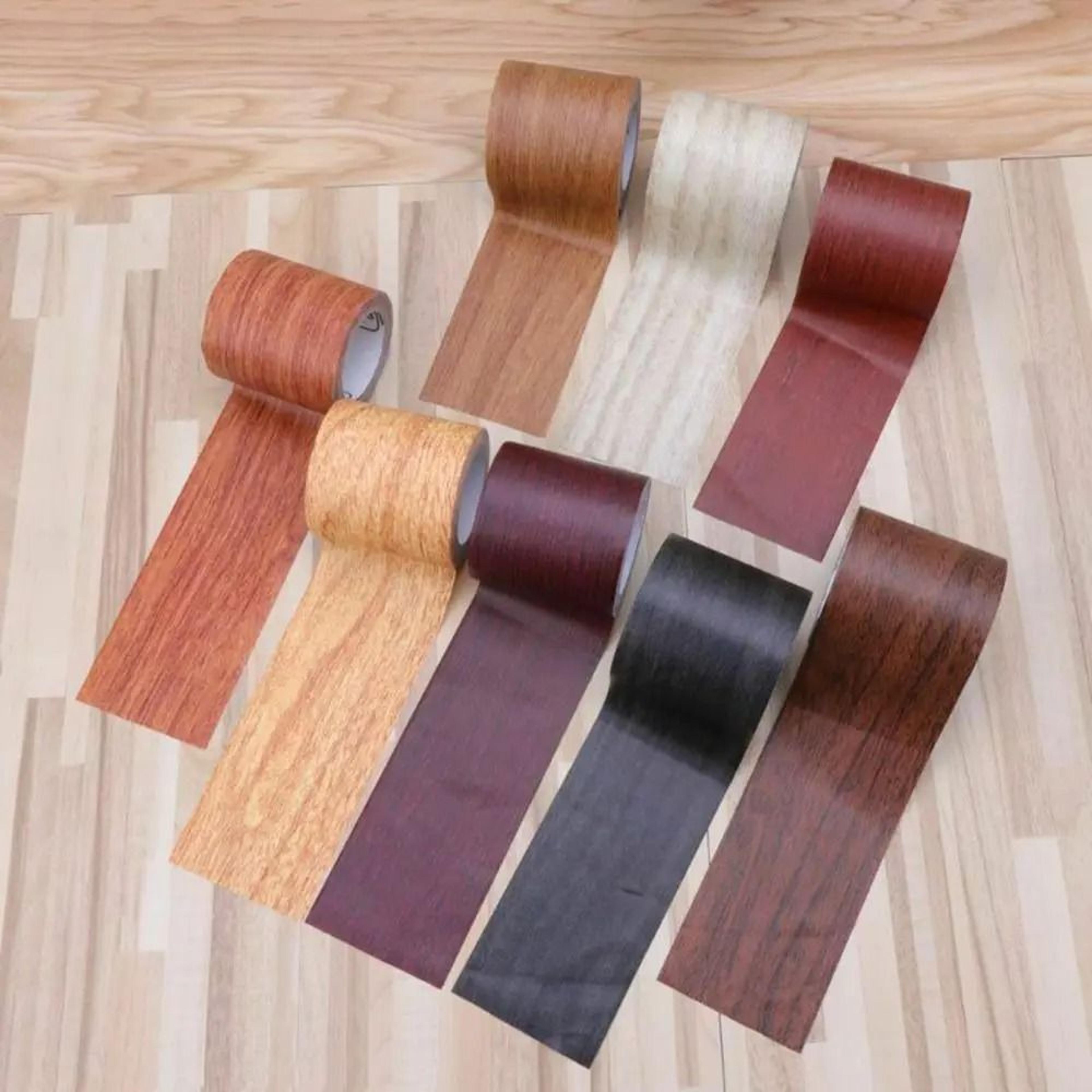 wood grain pattern repair tape waterproof mildew proof self adhesive vinyl trim strip