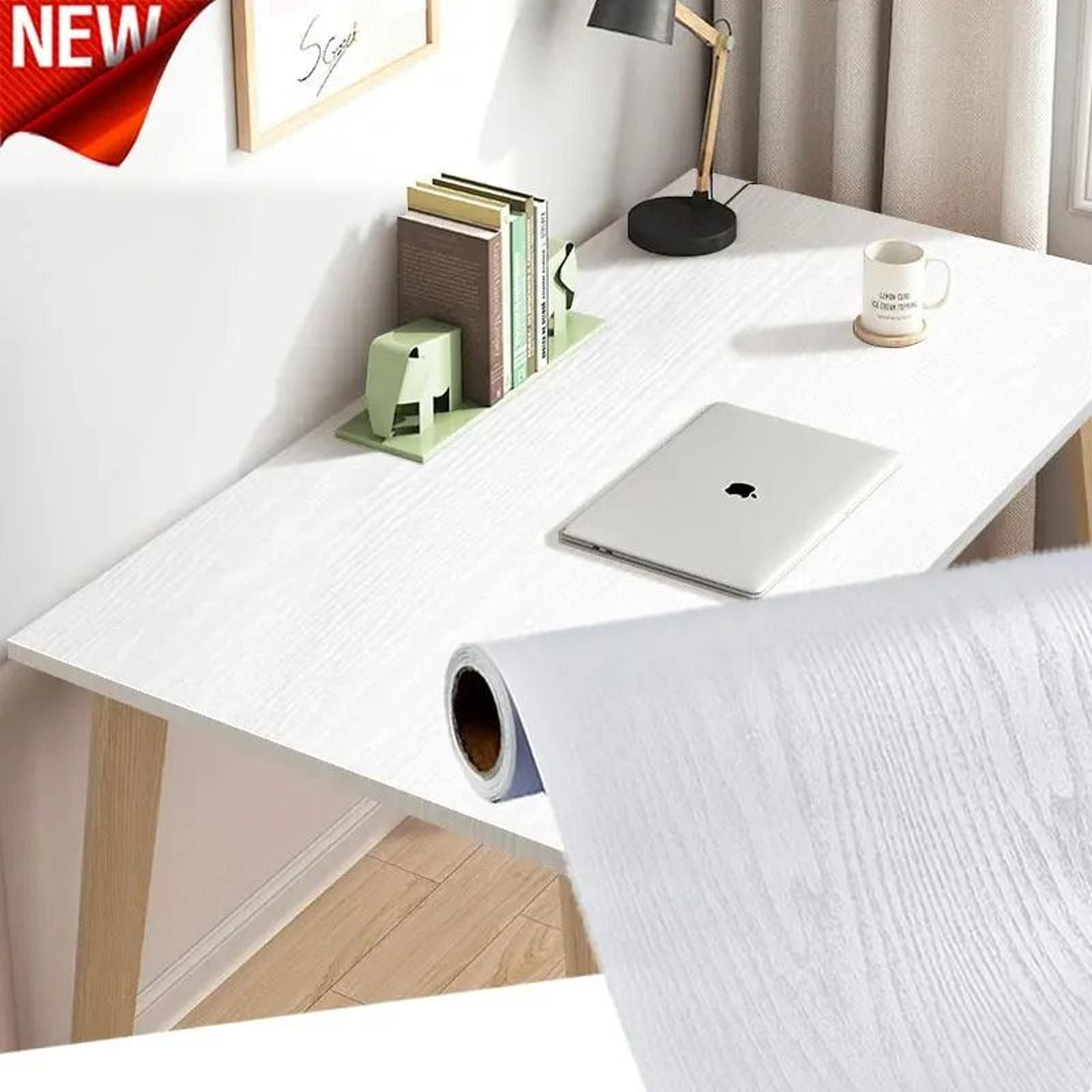 white wood grain pattern surface roll waterproof self adhesive vinyl contact paper