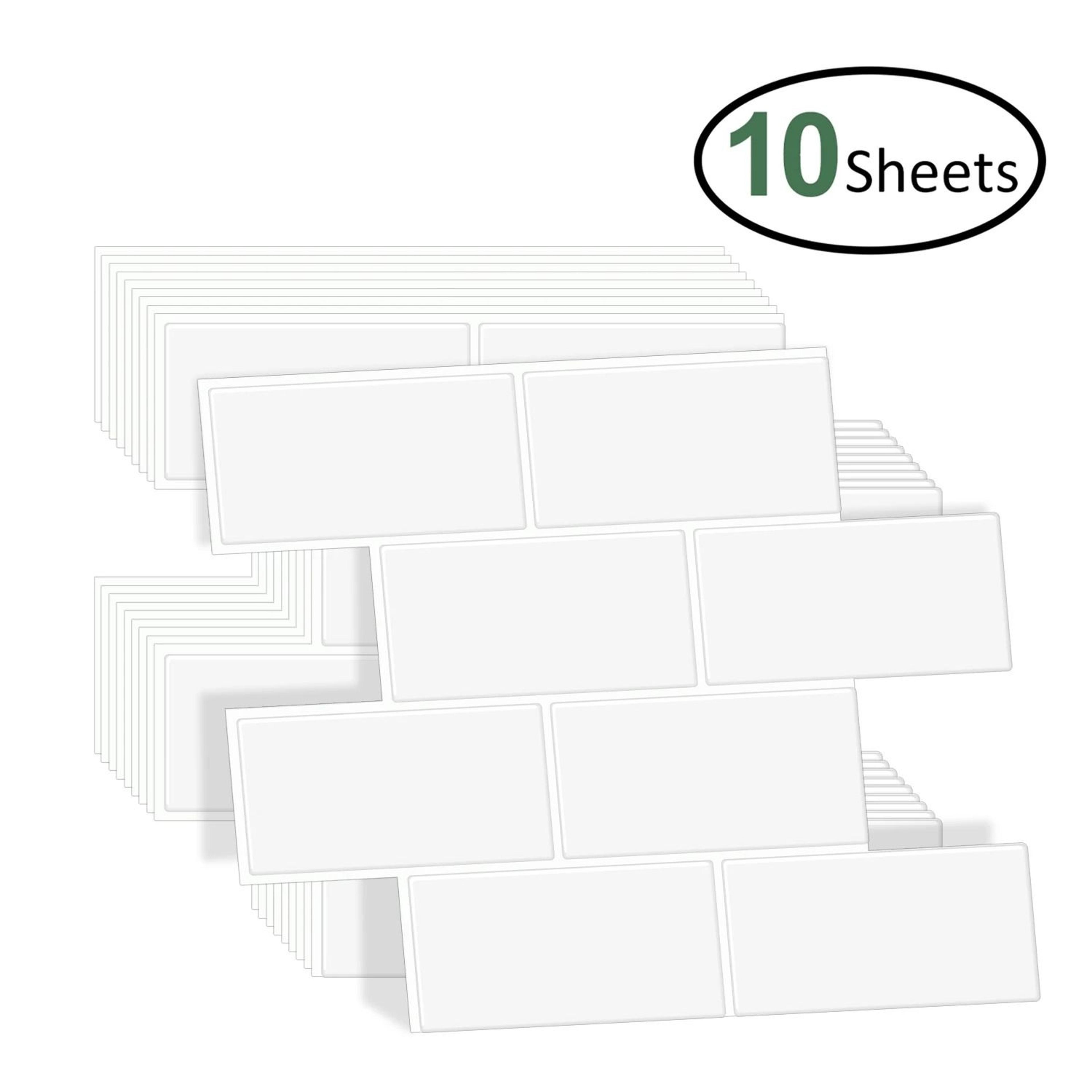 big tiles brick pattern surface panels waterproof self adhesive vinyl wallpaper 10 sheet pack